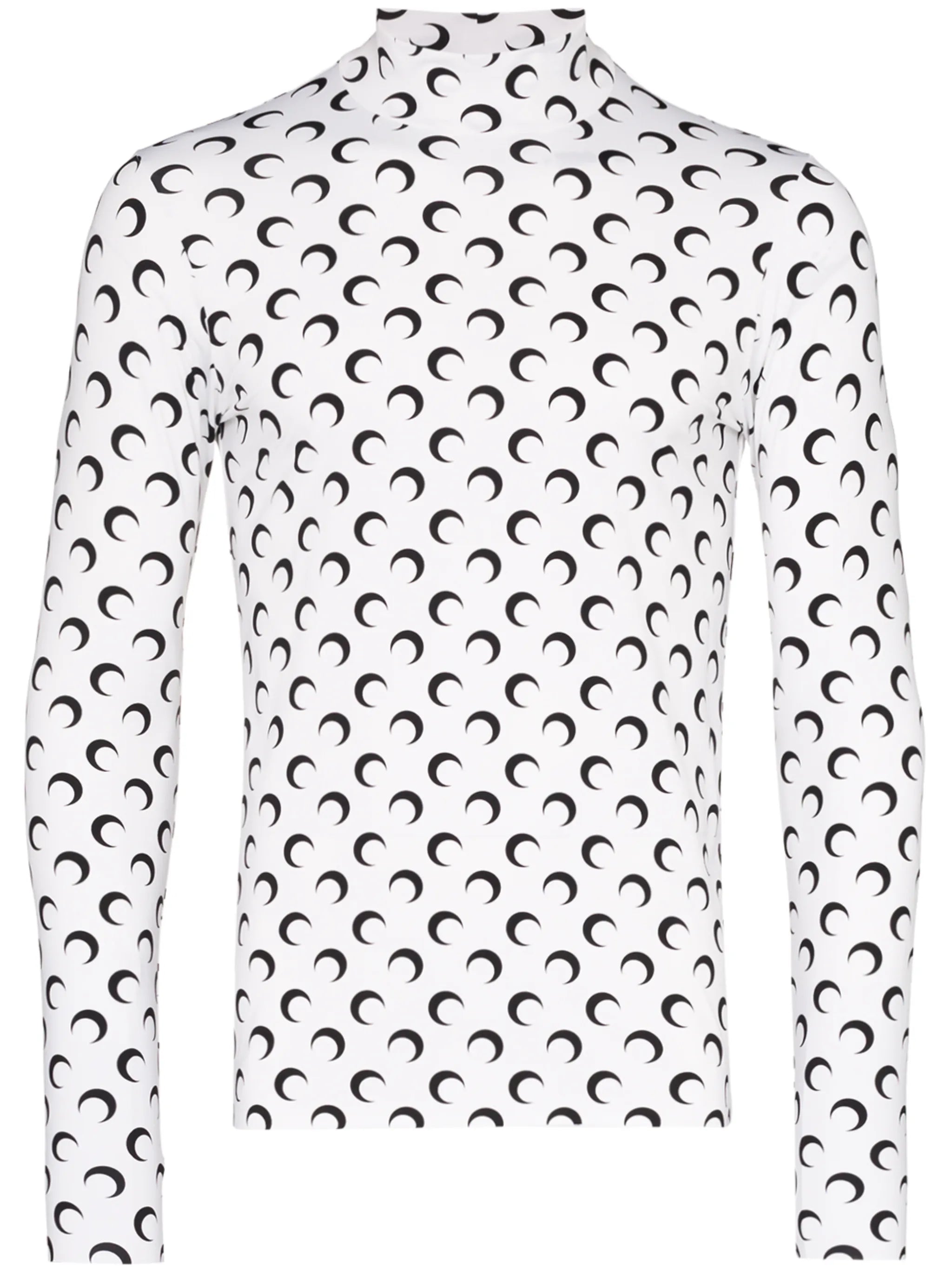 logo-print turtleneck T-shirt