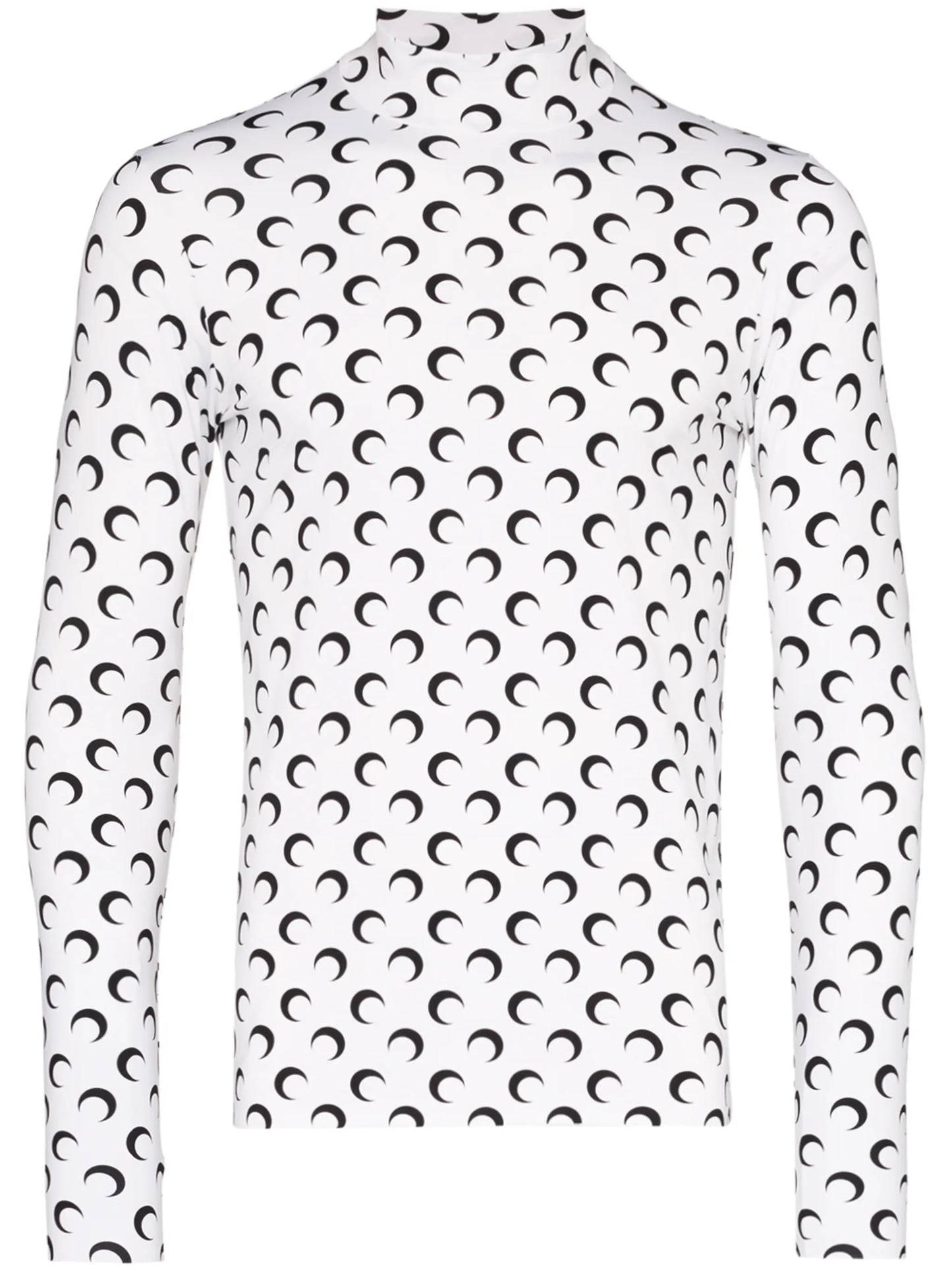 logo-print turtleneck T-shirt