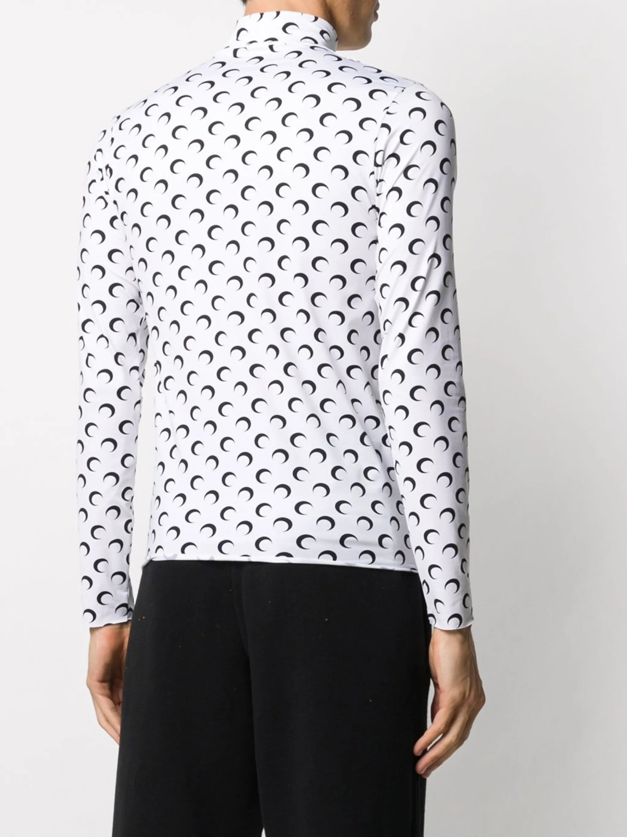 logo-print turtleneck T-shirt