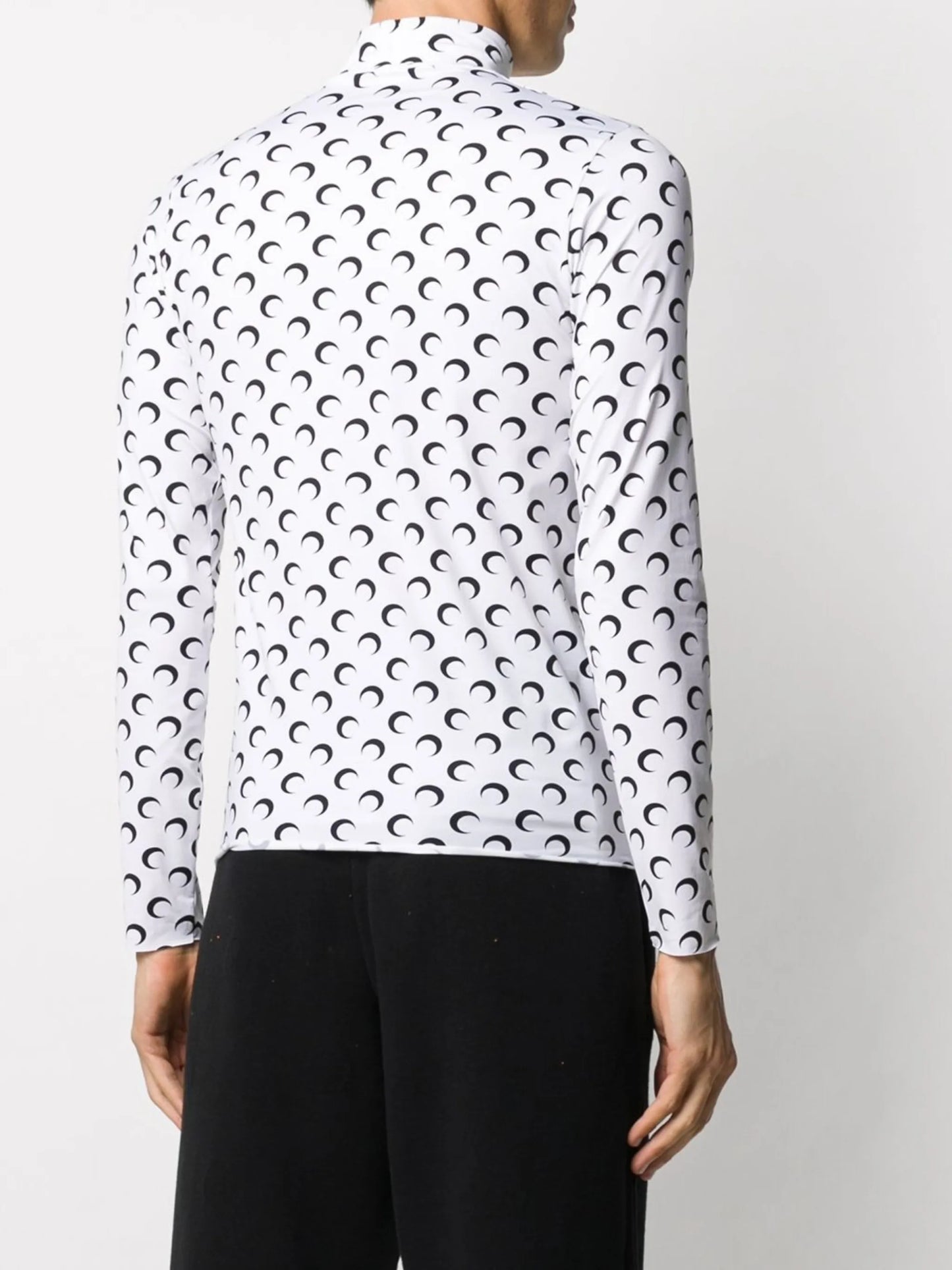 logo-print turtleneck T-shirt