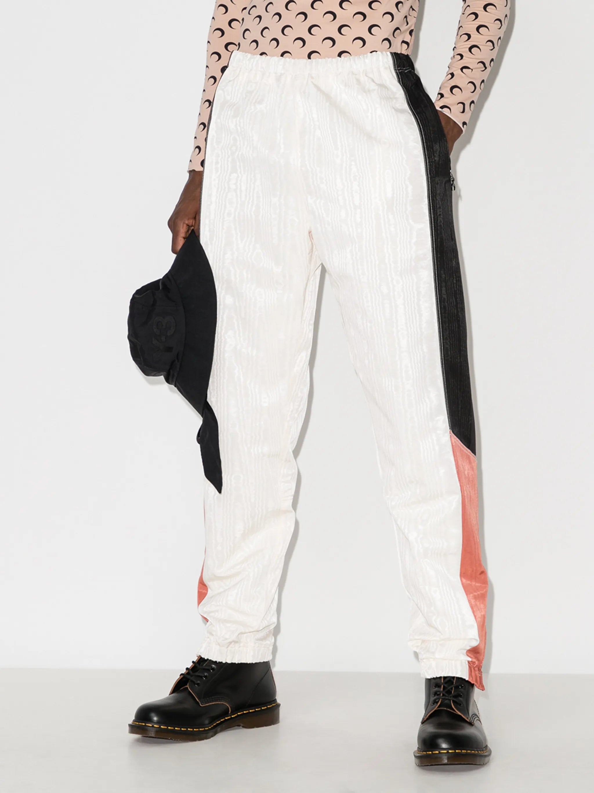 Moire track pants
