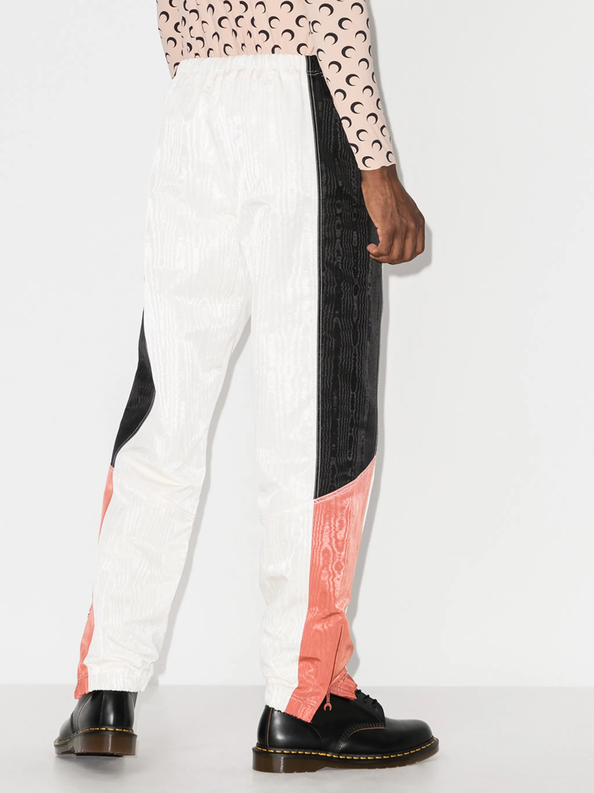 Moire track pants
