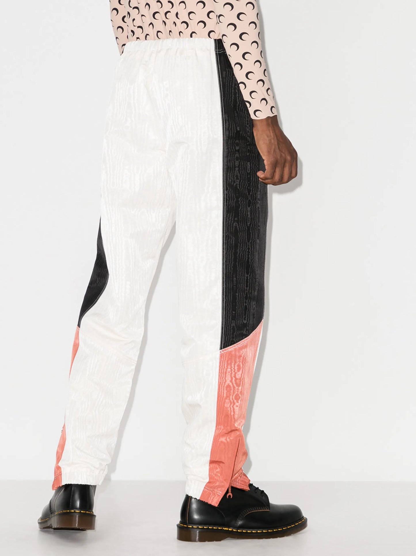 Moire track pants