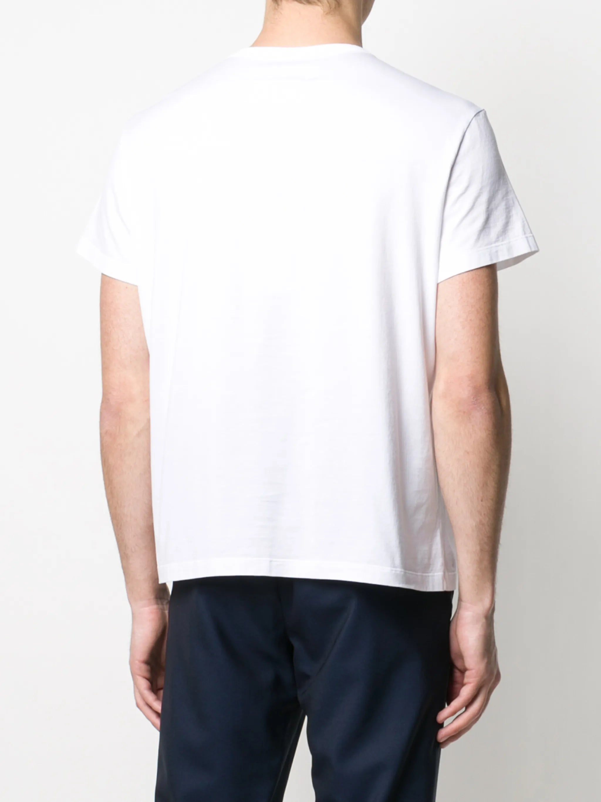 distorted-logo cotton T-shirt