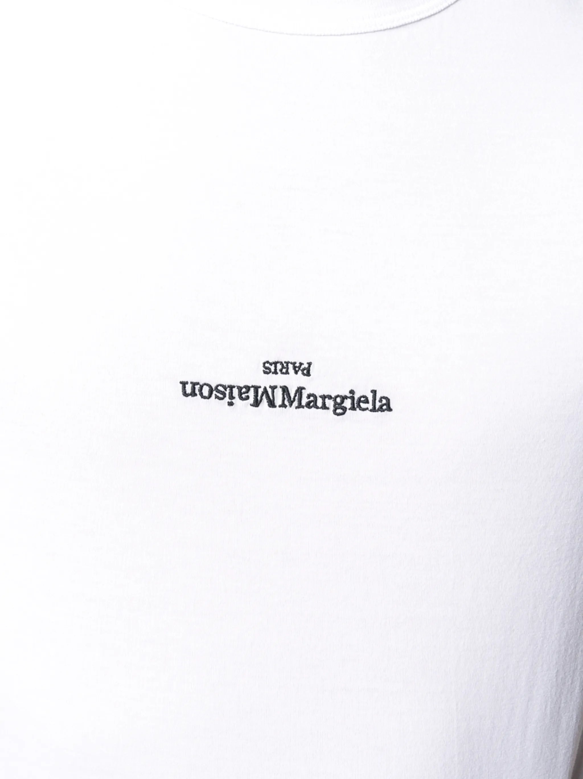 distorted-logo cotton T-shirt