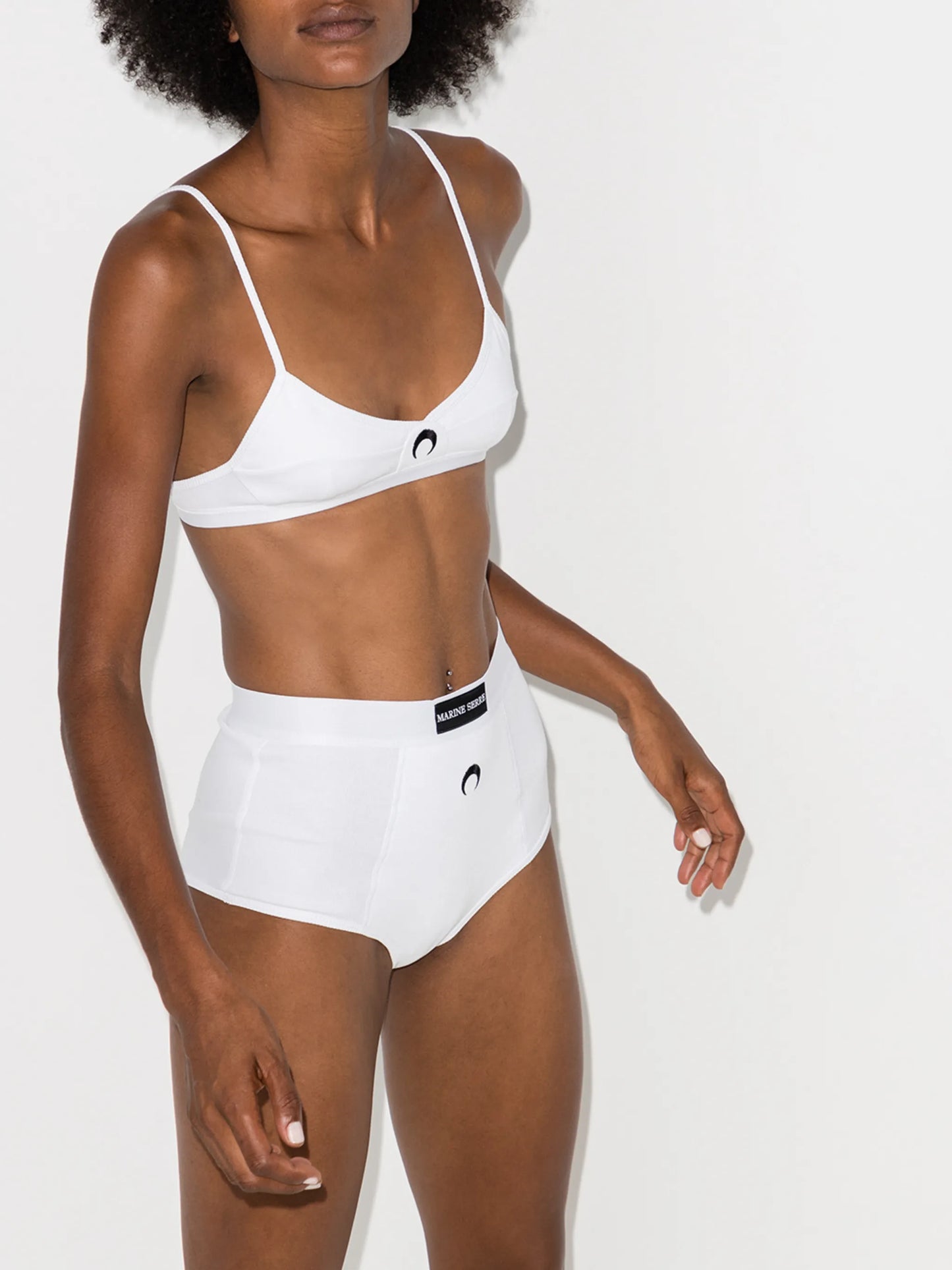 logo-print bra