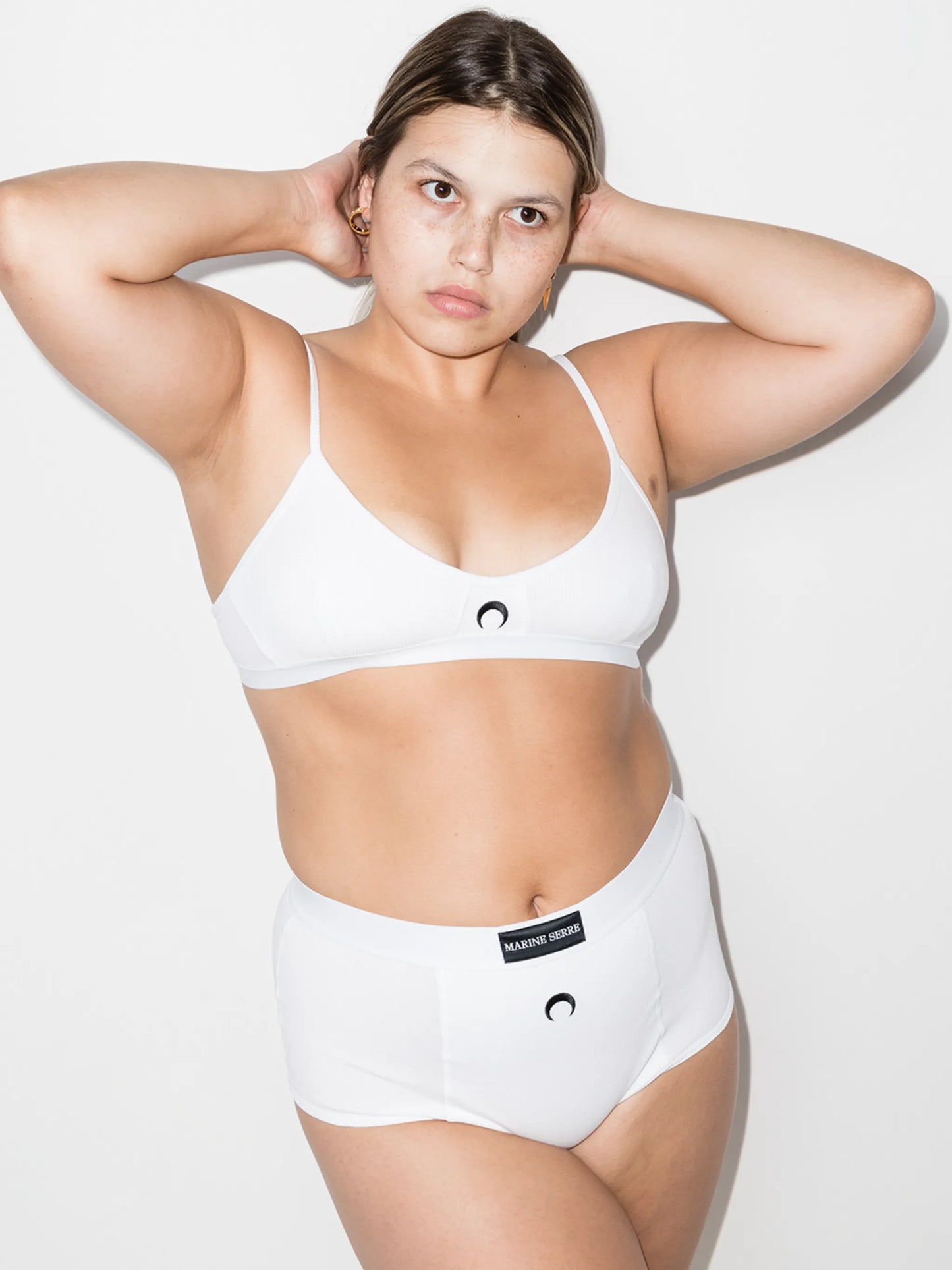 logo-print bra
