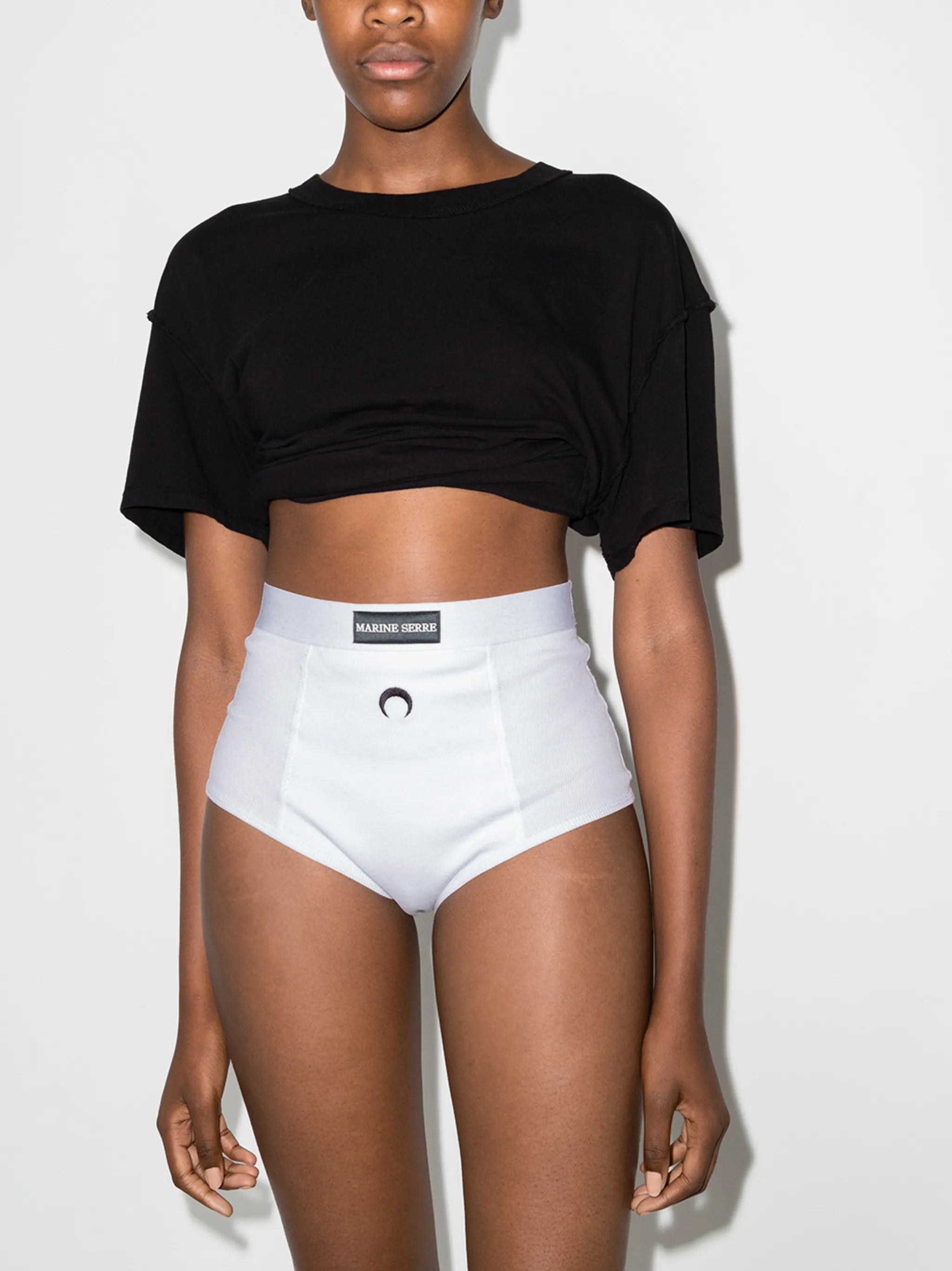 ribbed cotton briefs