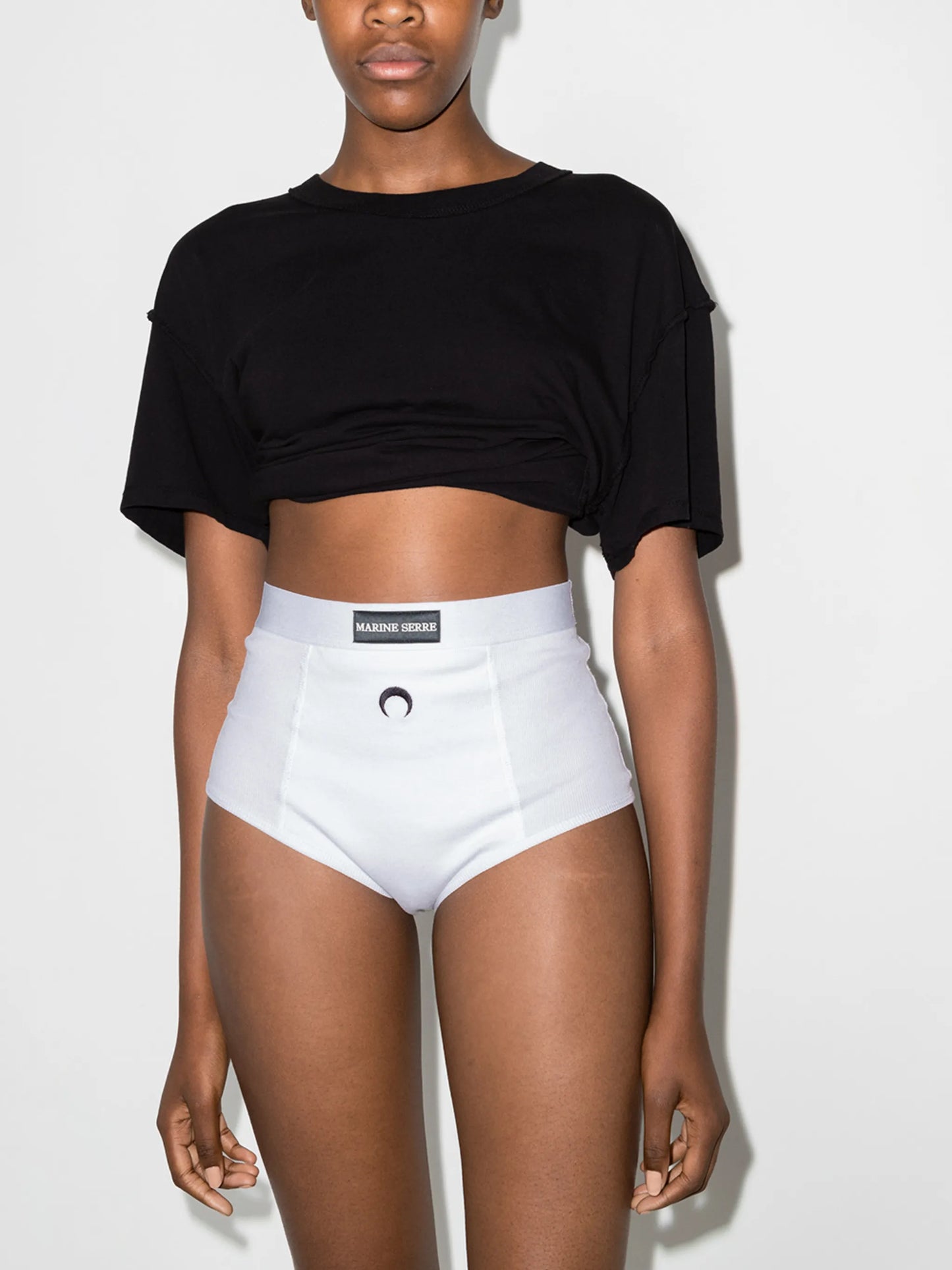 ribbed cotton briefs