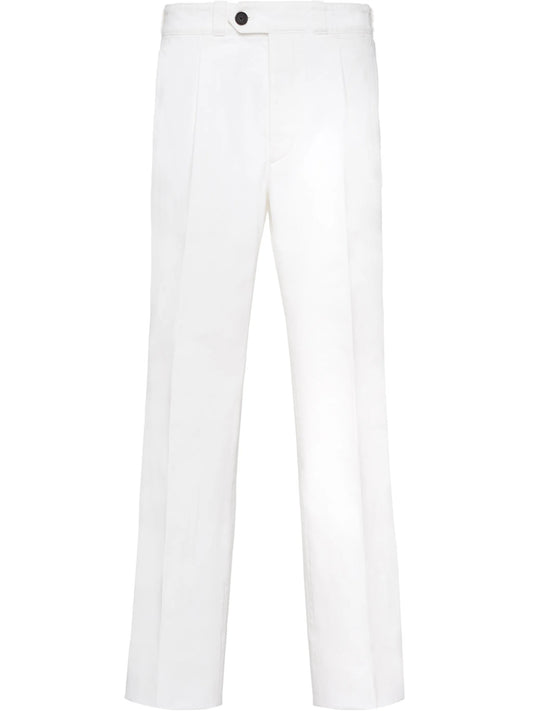 cropped straight-leg jeans