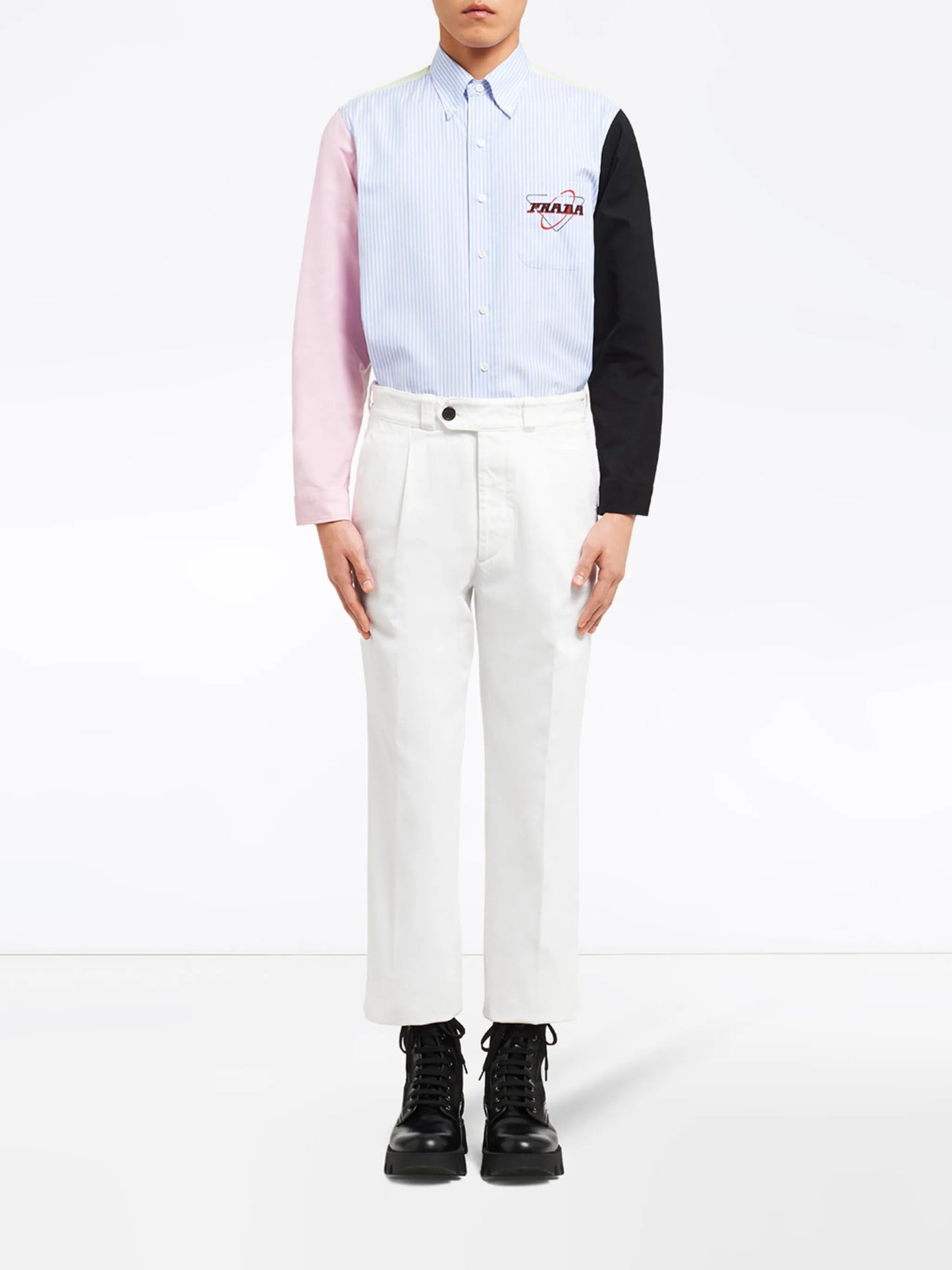 cropped straight-leg jeans