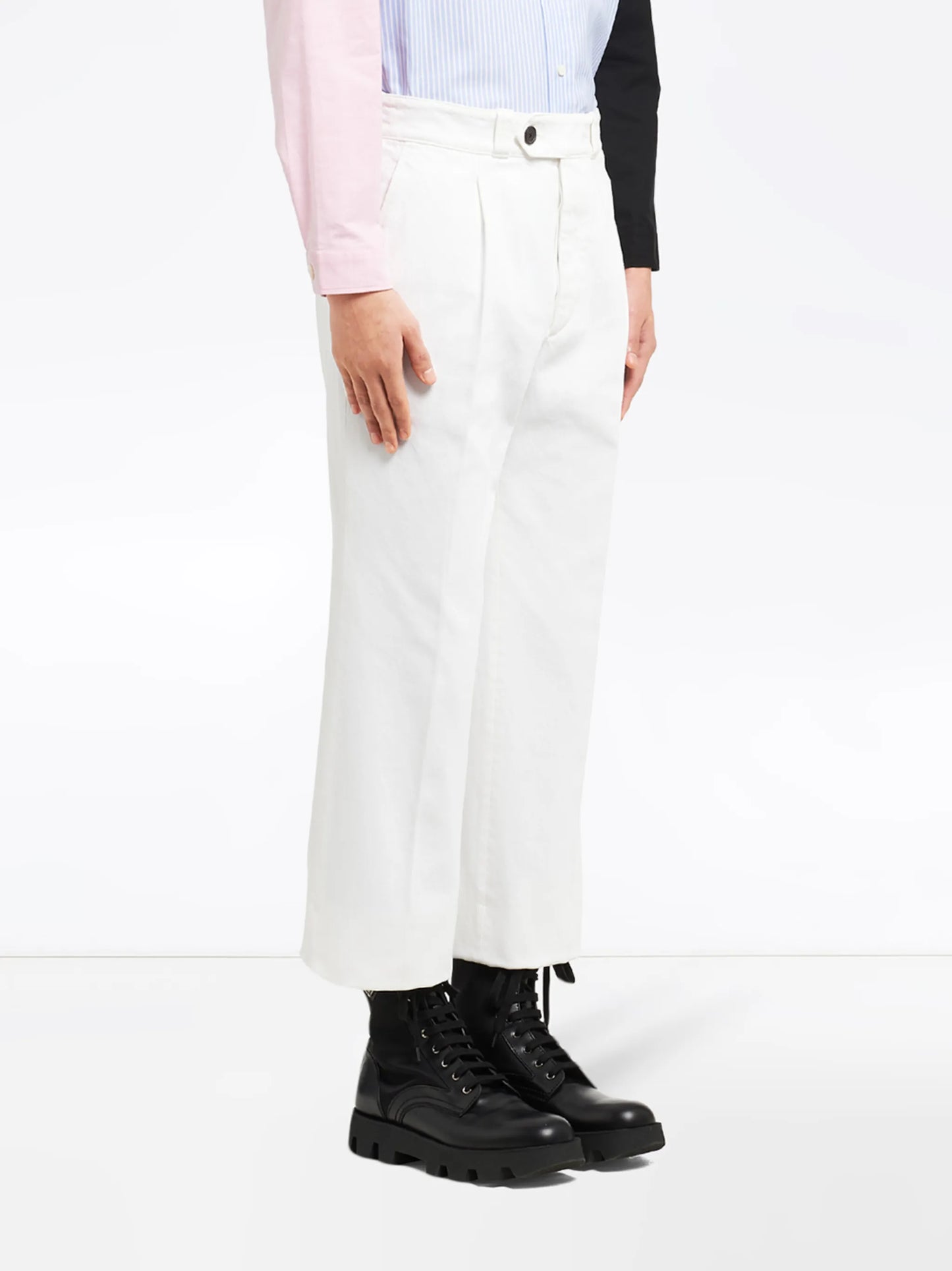 cropped straight-leg jeans