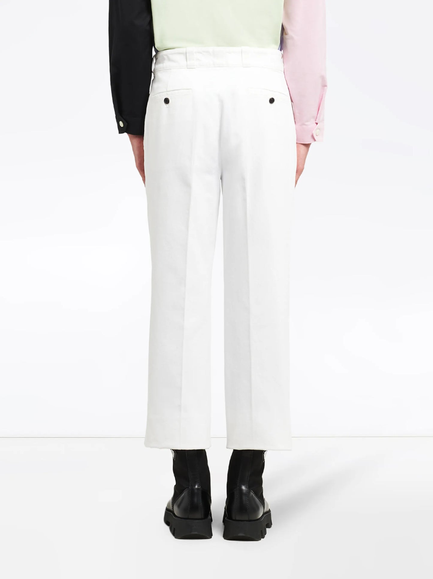cropped straight-leg jeans