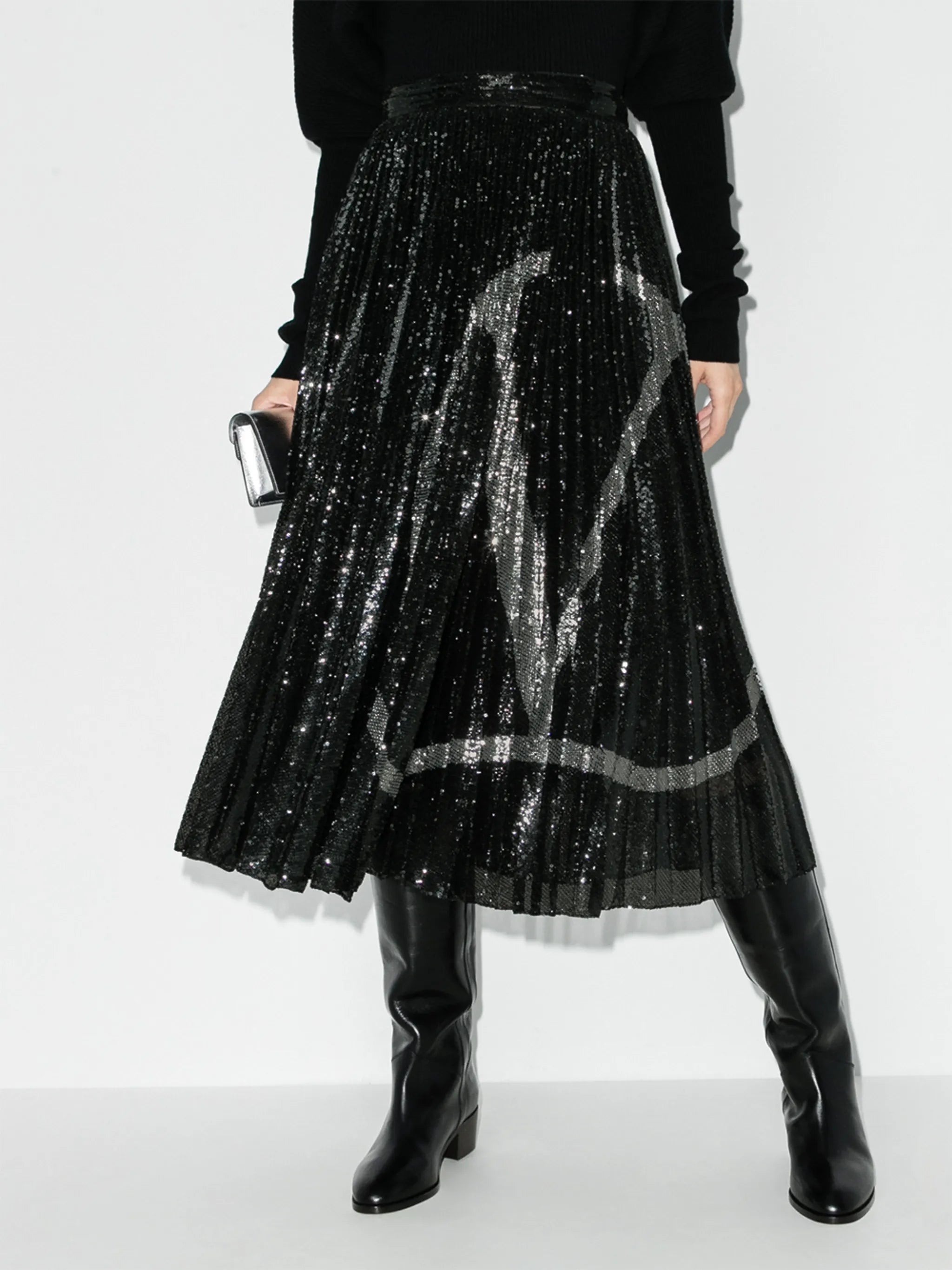 VLOGO pleated skirt