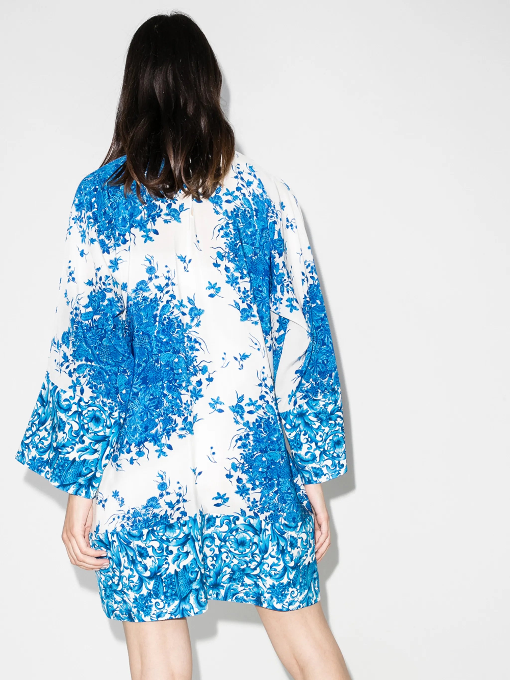 ceramic-print shift dress