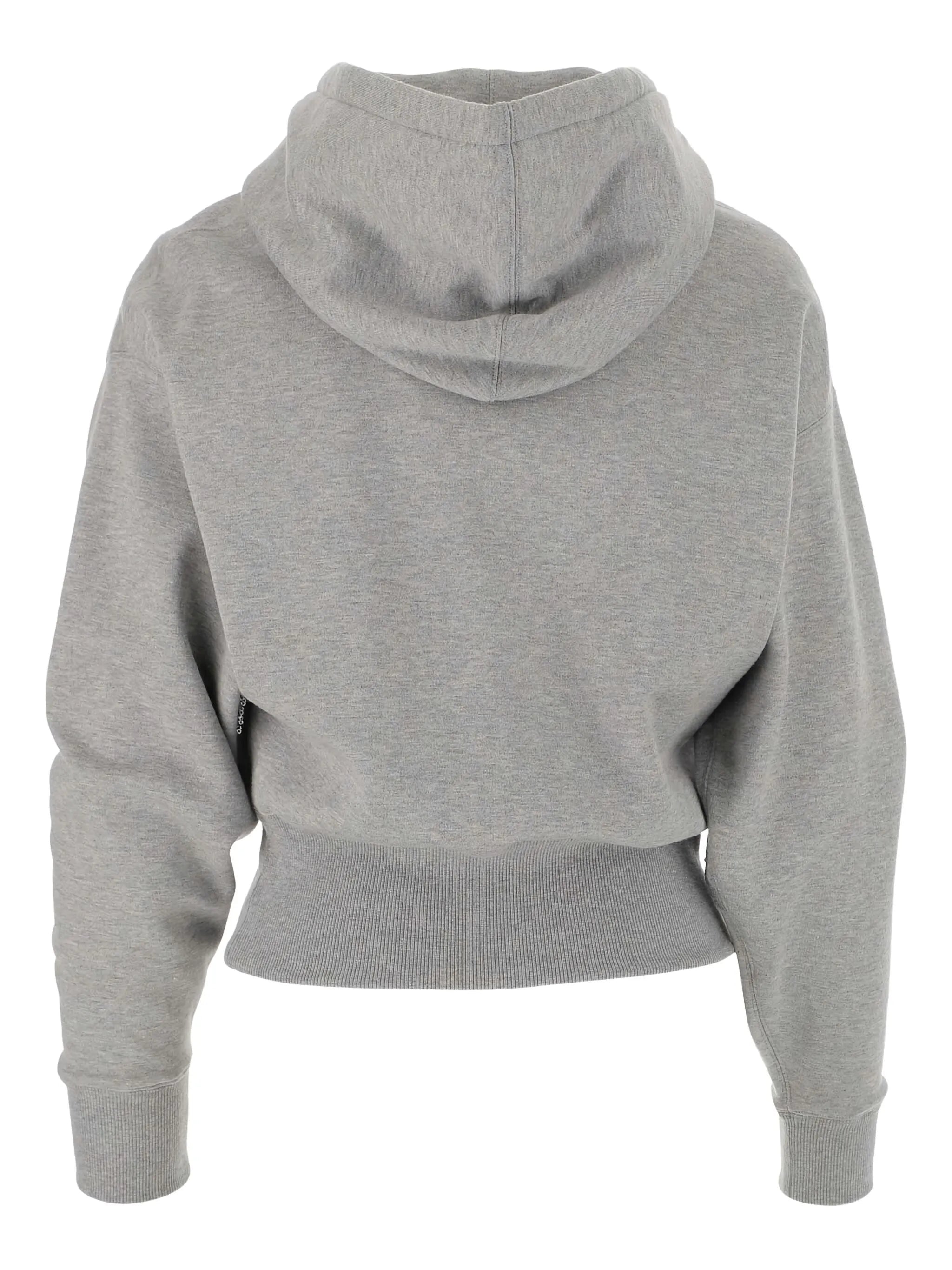 VLOGO cropped sequinned hoodie