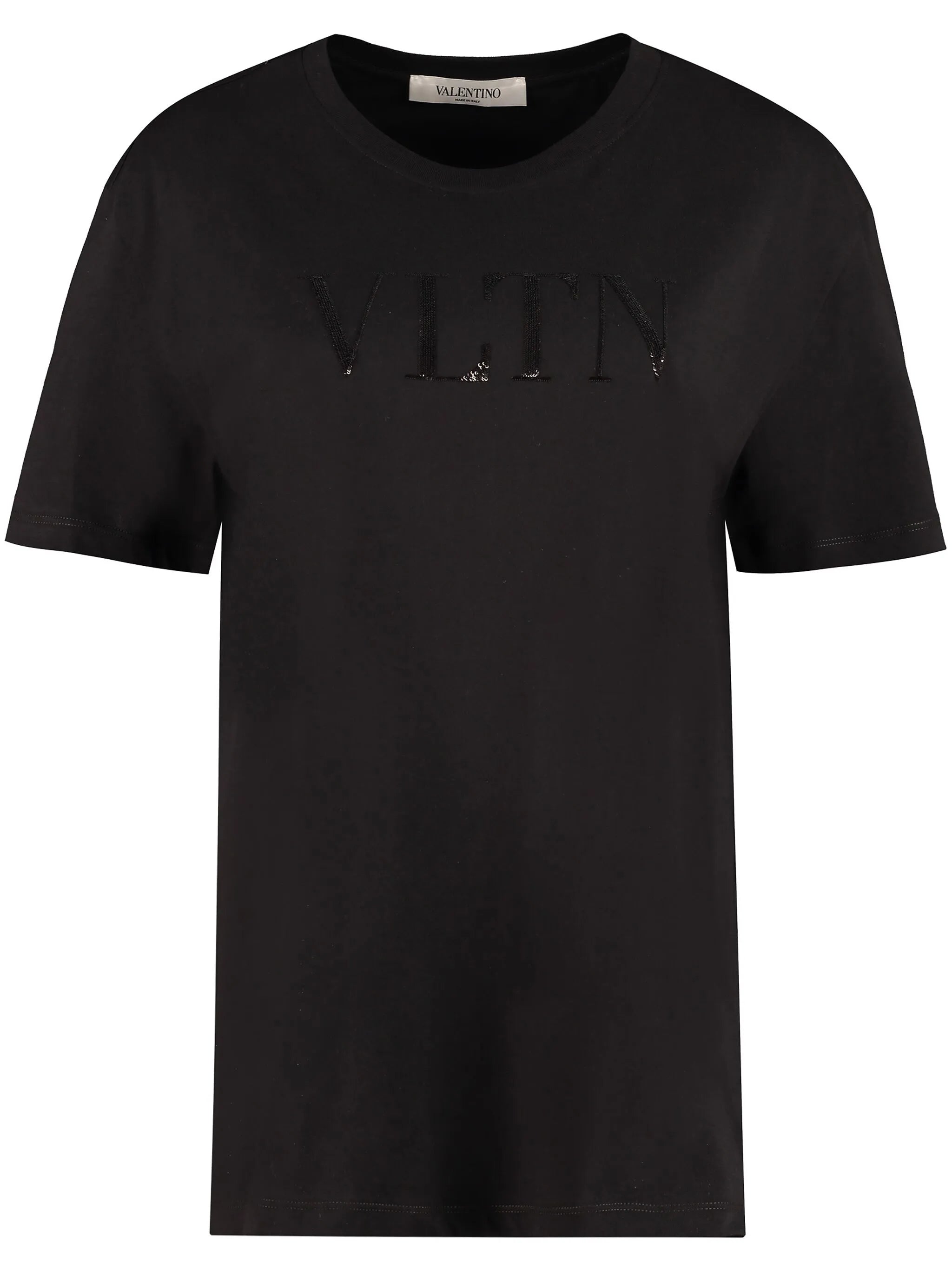 sequin VLTN logo T-shirt