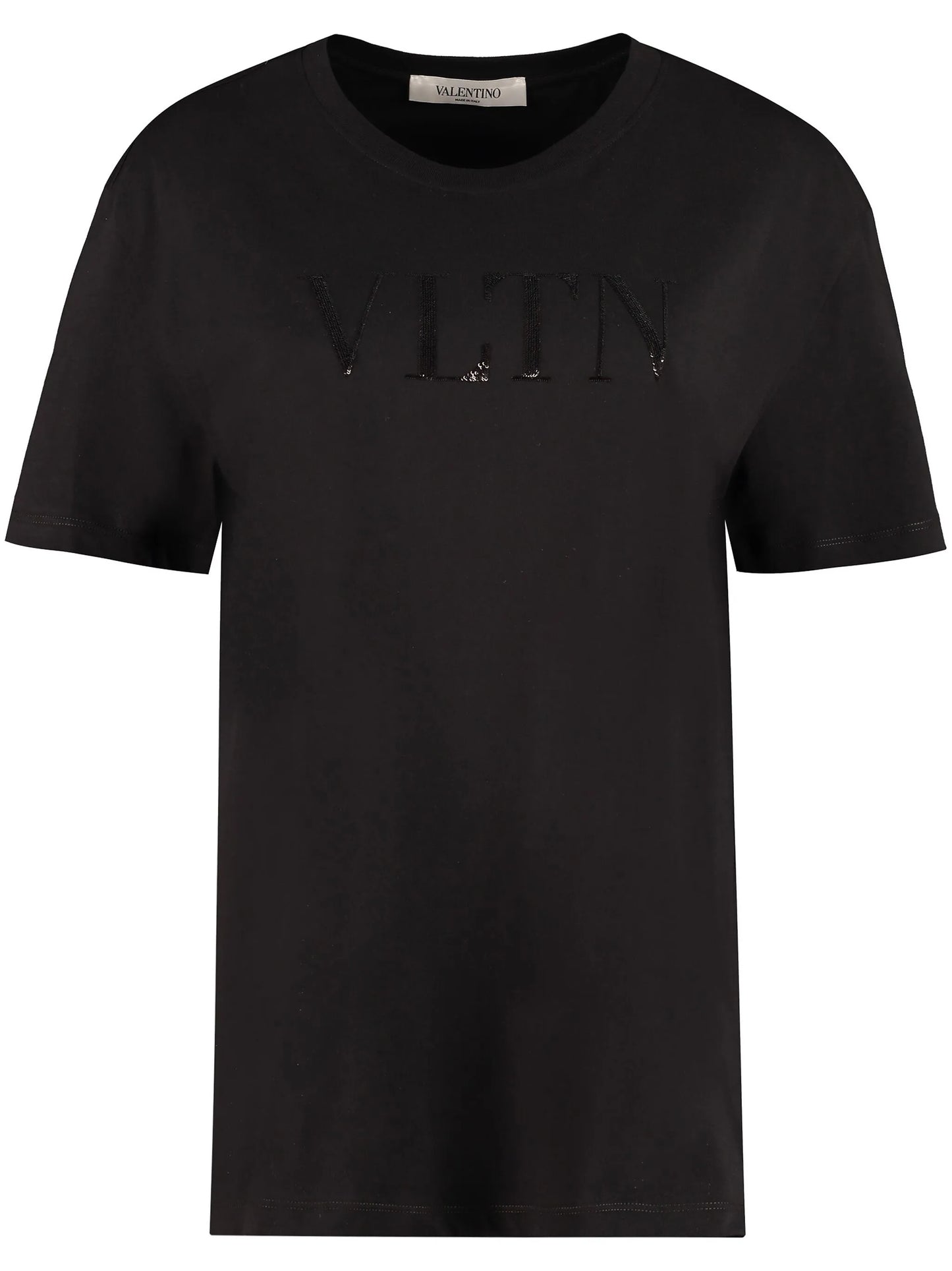 sequin VLTN logo T-shirt