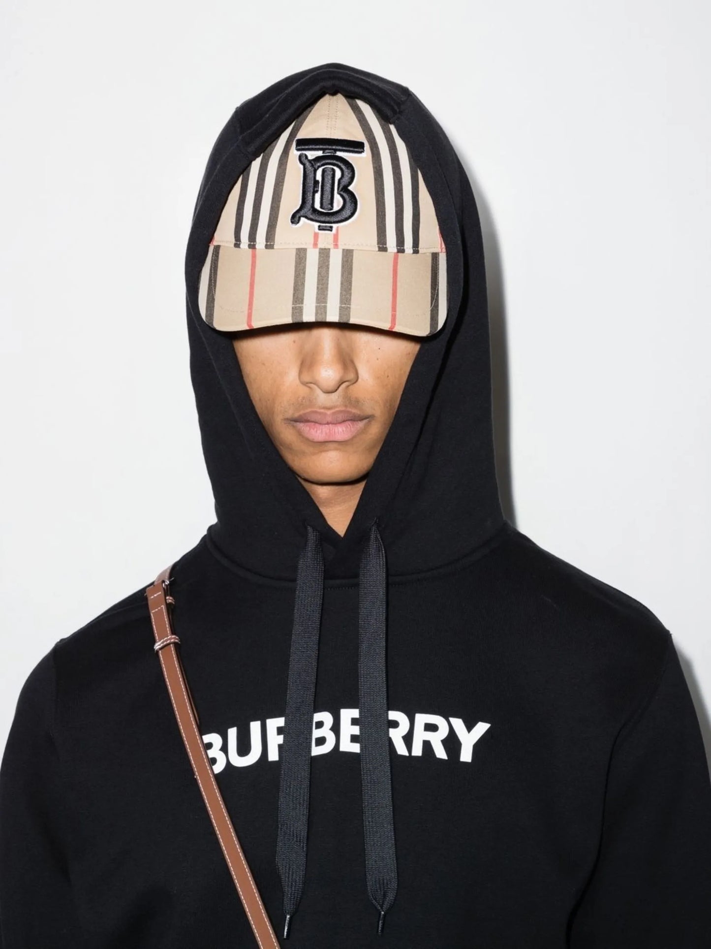 TB monogram motif baseball cap