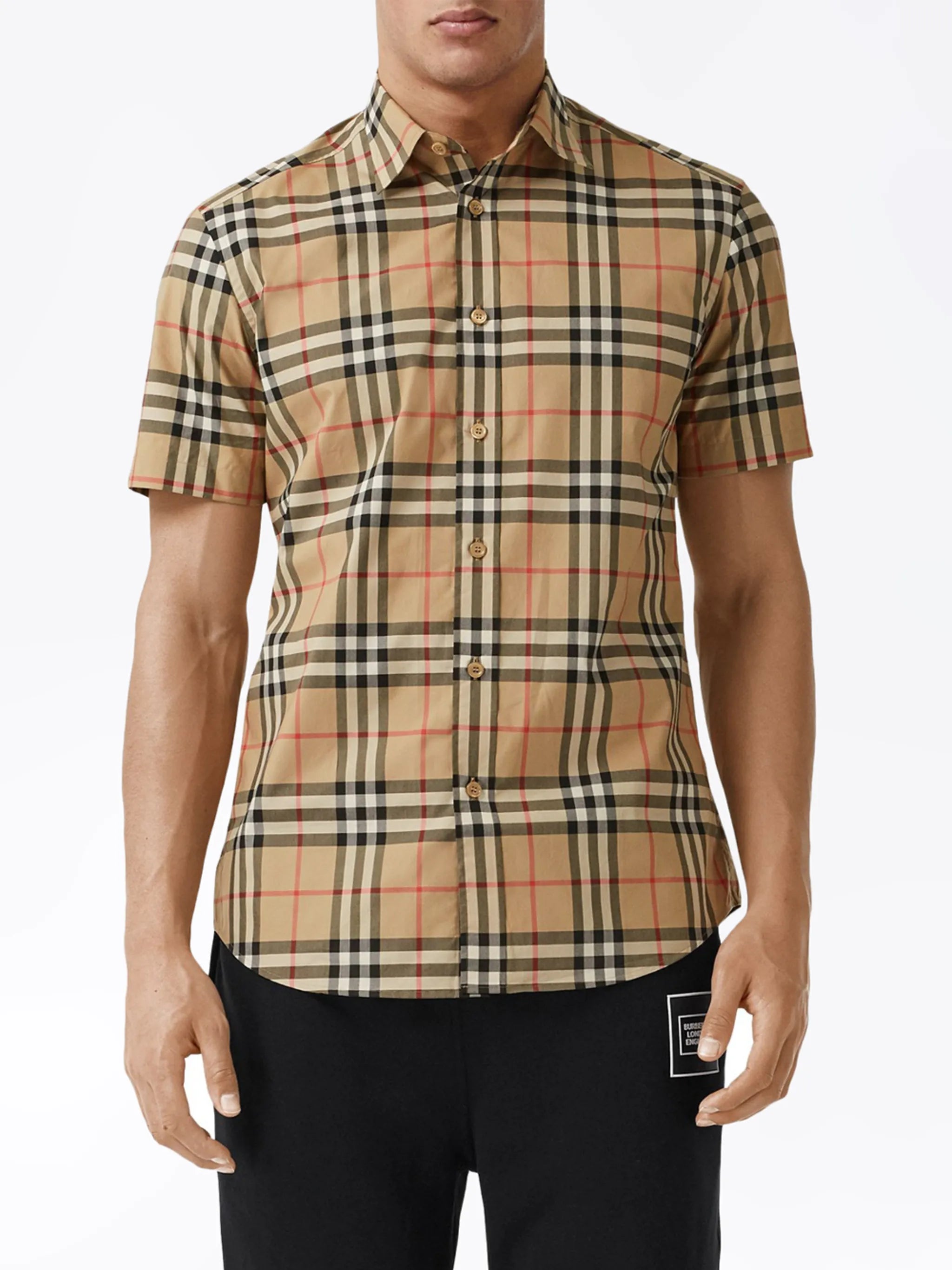 check short-sleeve shirt