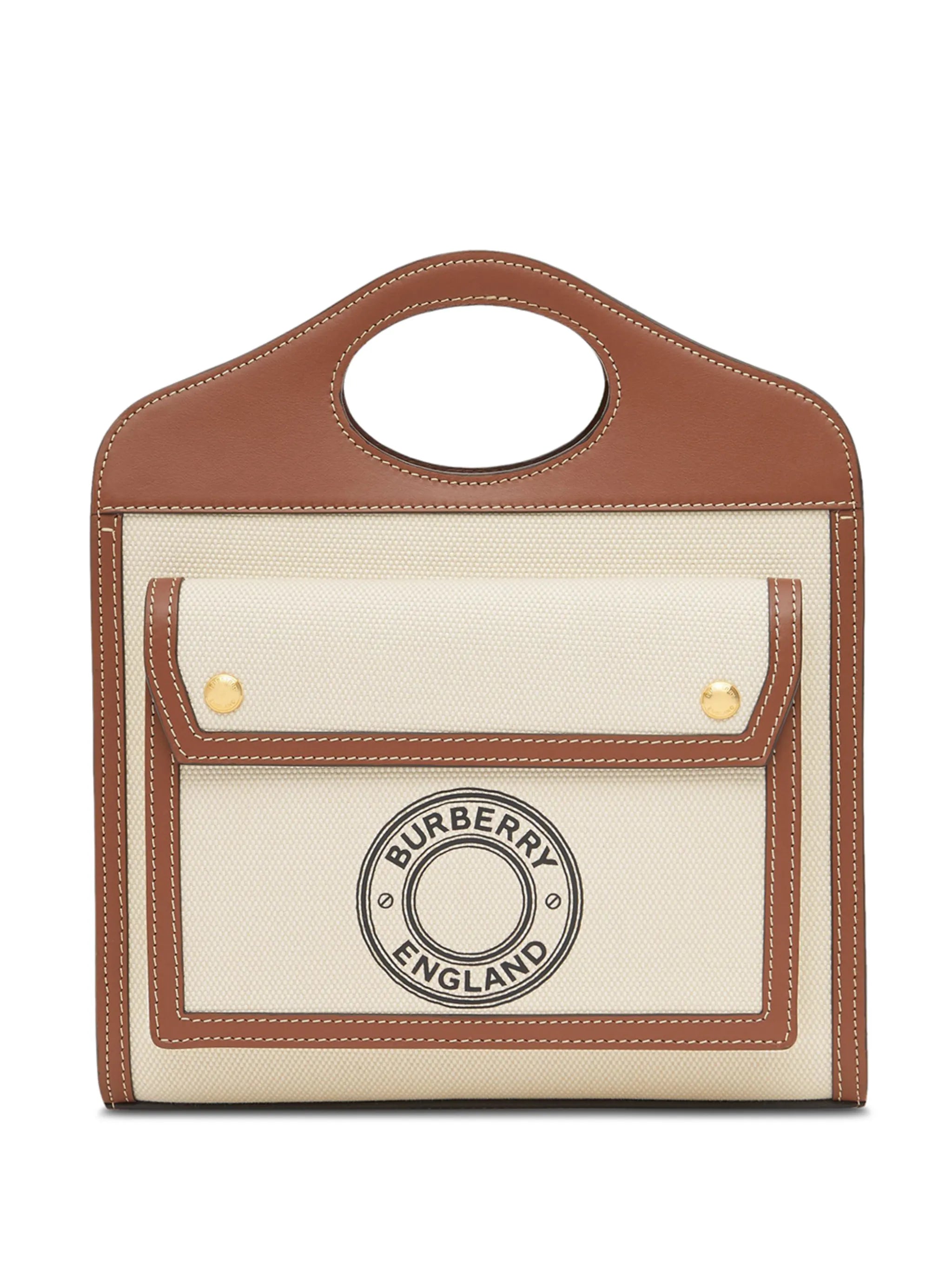 mini logo print pocket bag