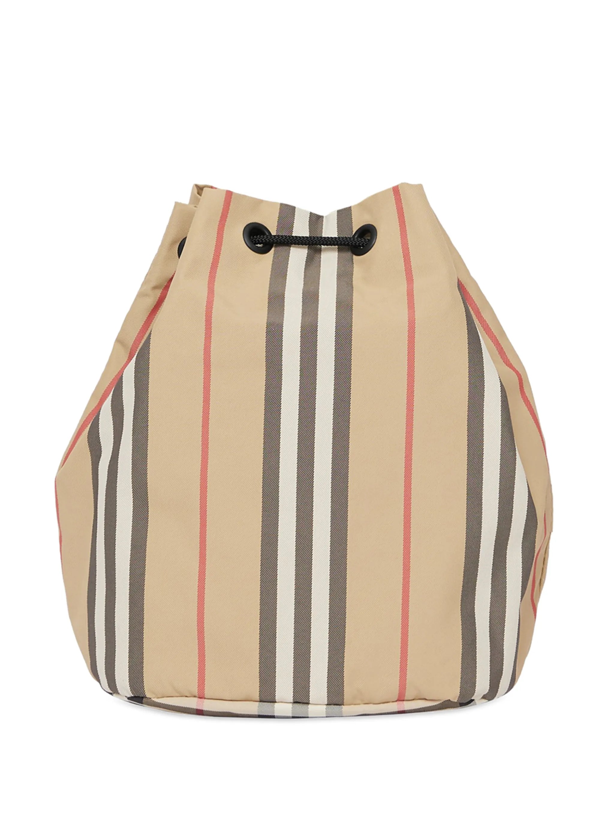 Icon stripe drawcord pouch