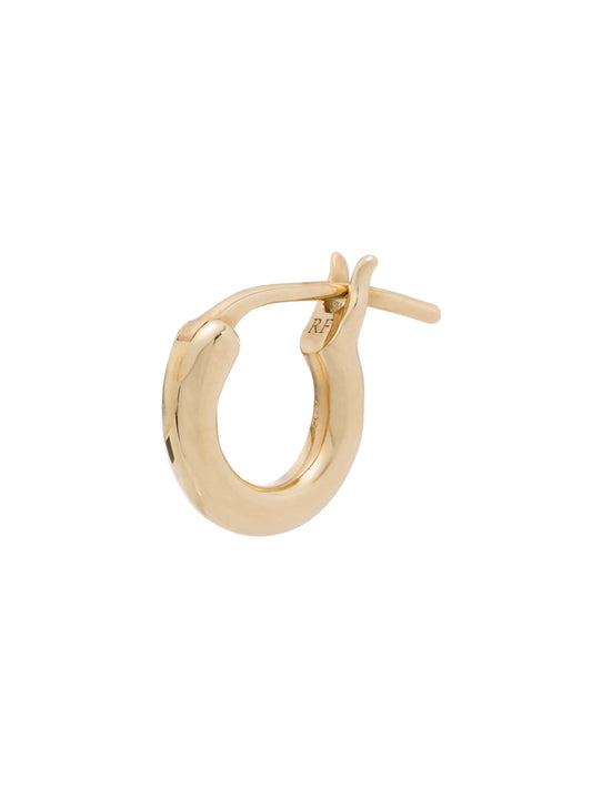 14kt yellow gold single huggie earring