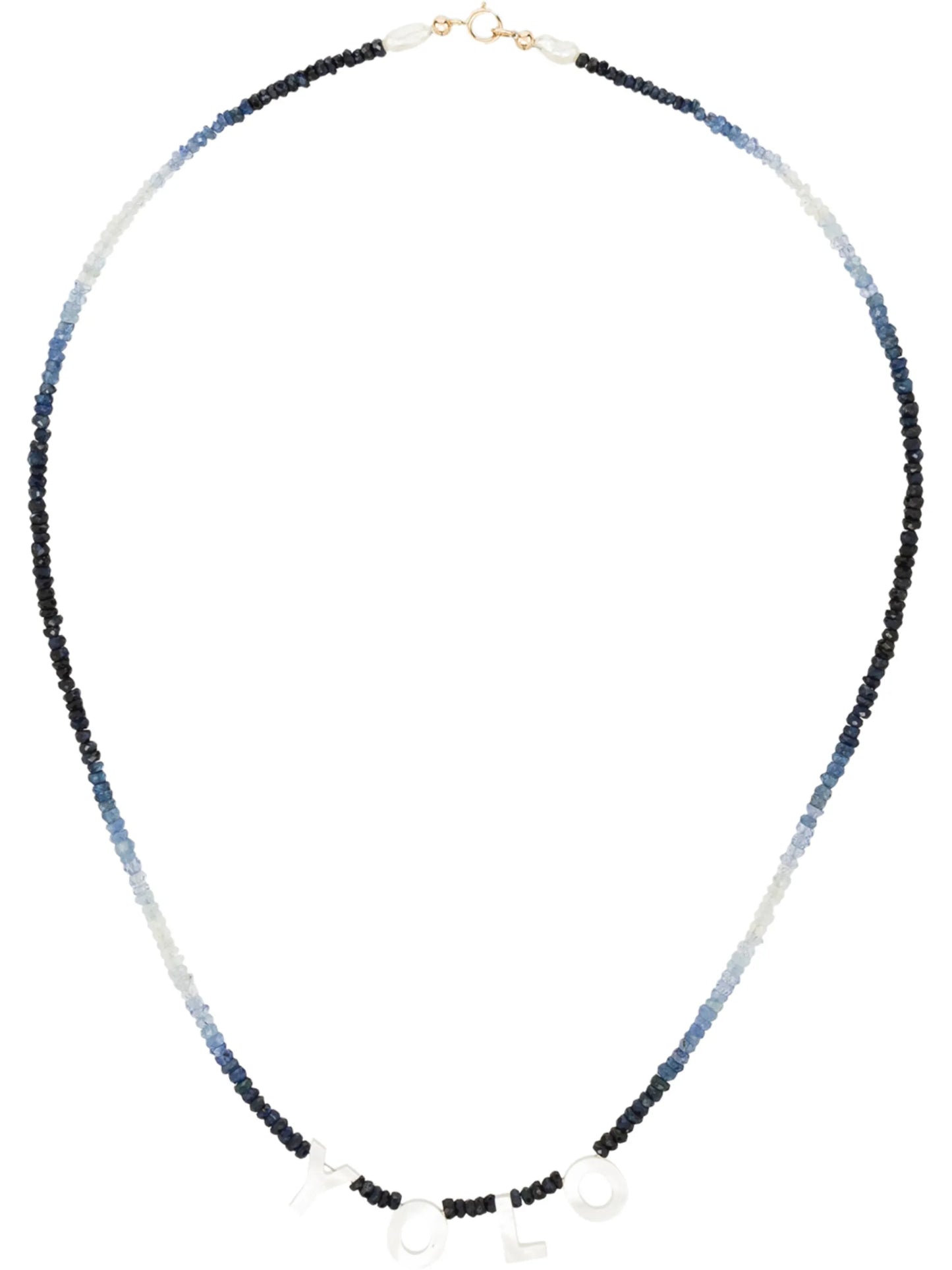 YOLO beaded necklace