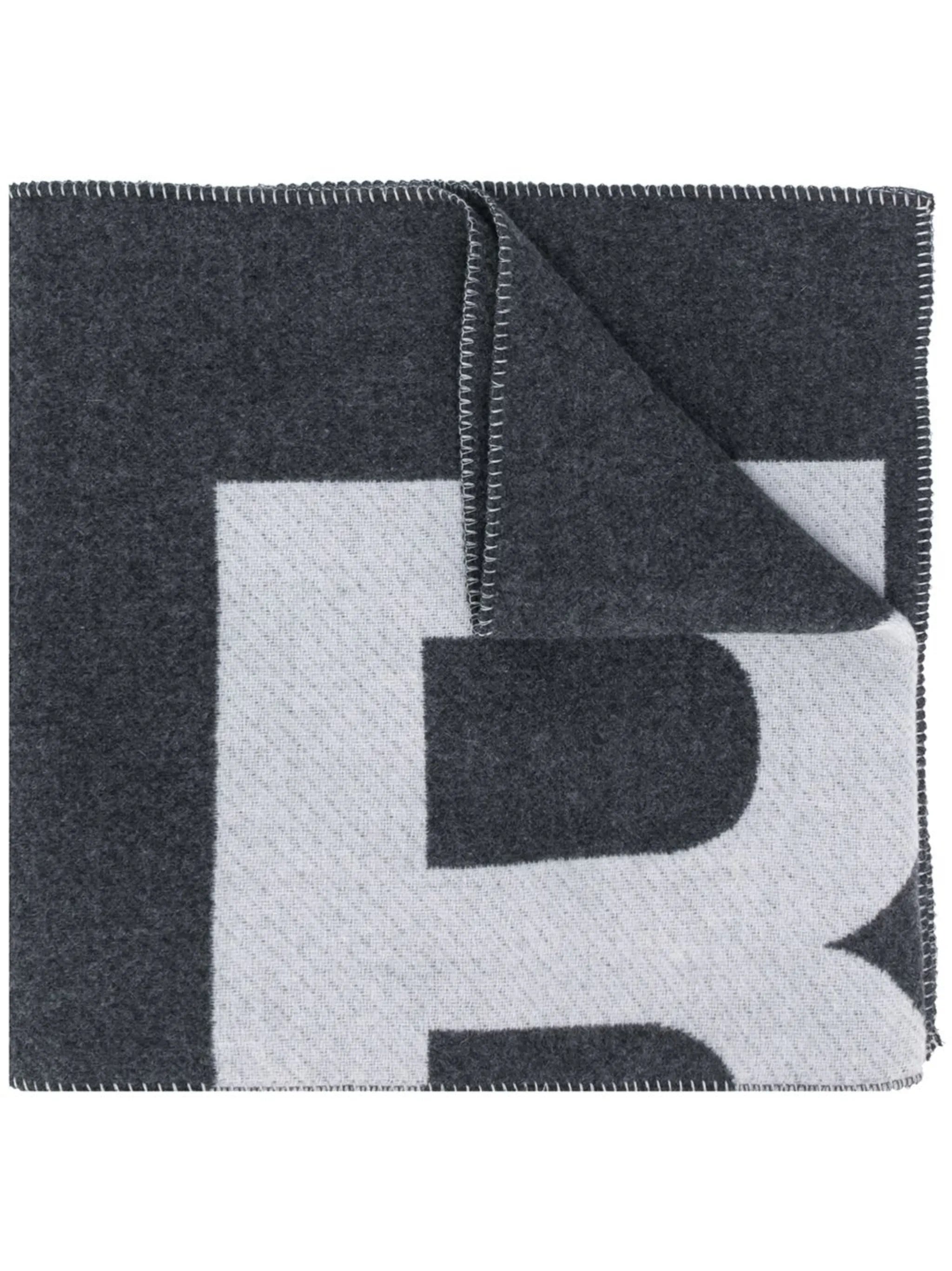 Loli logo-print blanket scarf