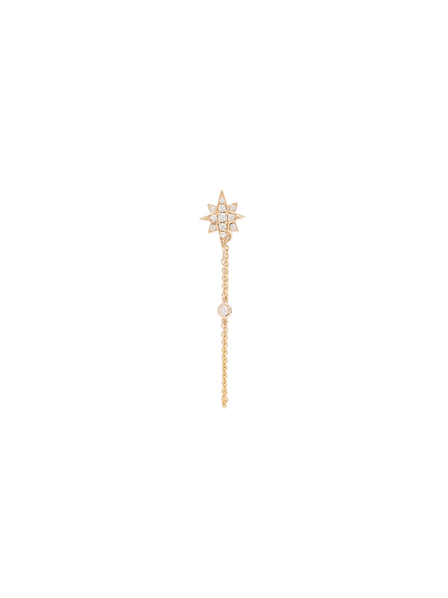 14kt gold Shooting Star drop earring