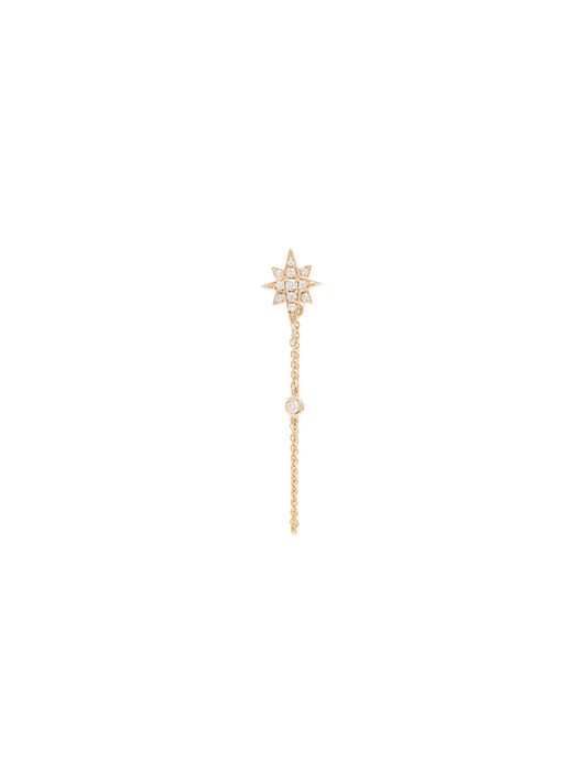 14kt gold Shooting Star drop earring