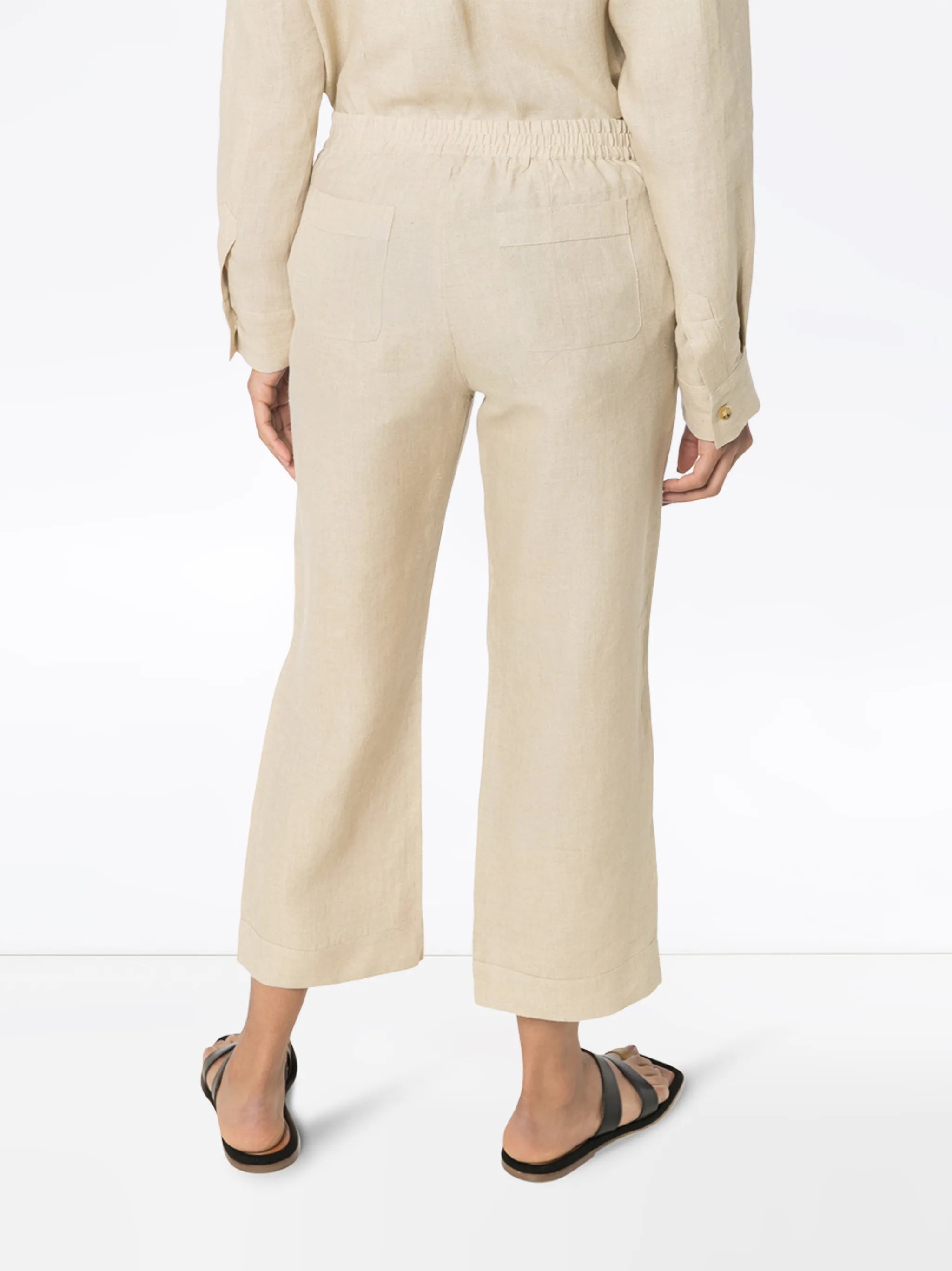 Antibes cropped wide-leg trousers