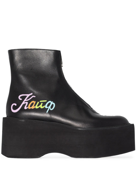 Kaif flatform ankle boots