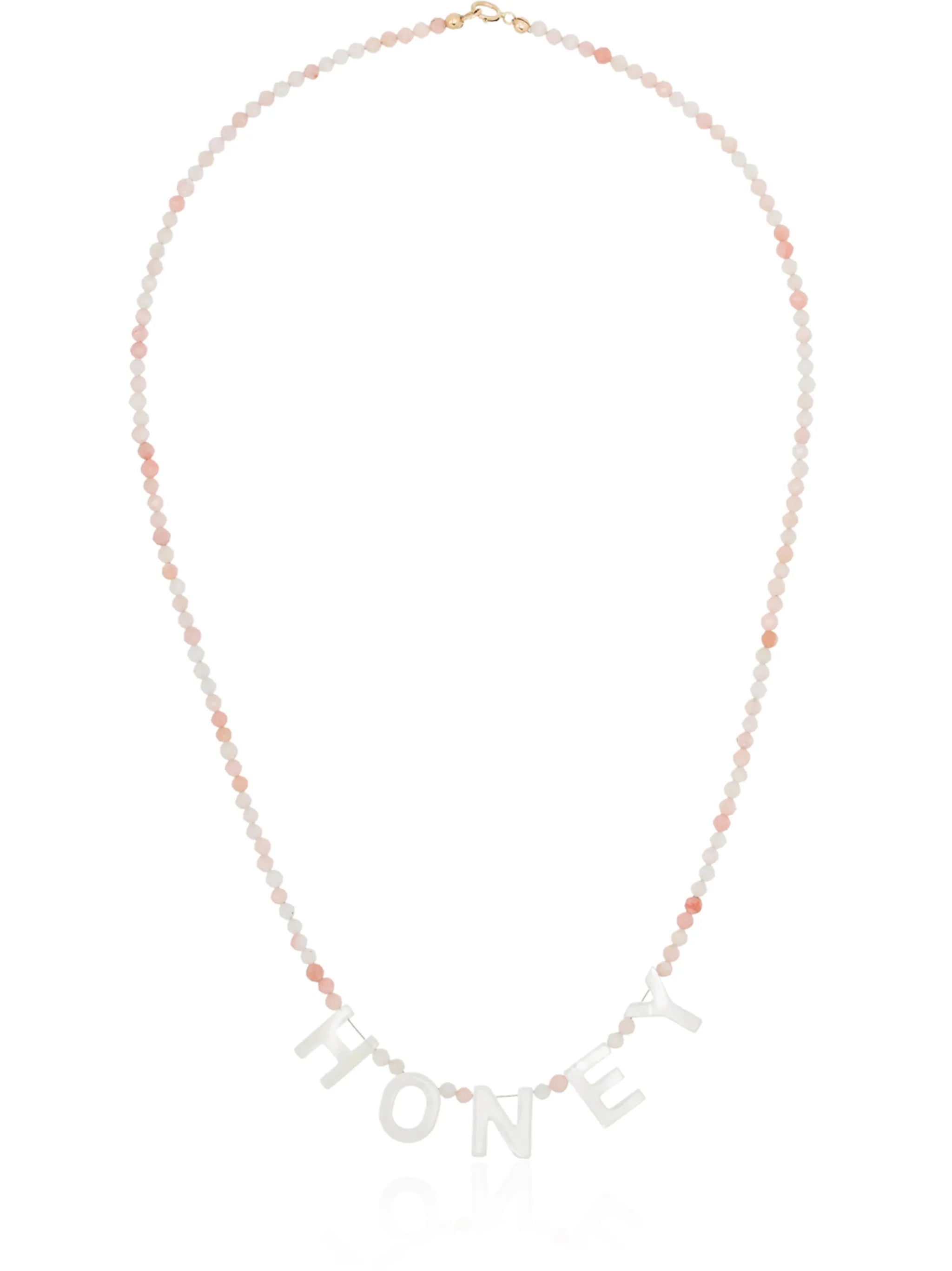 Honey beaded necklace
