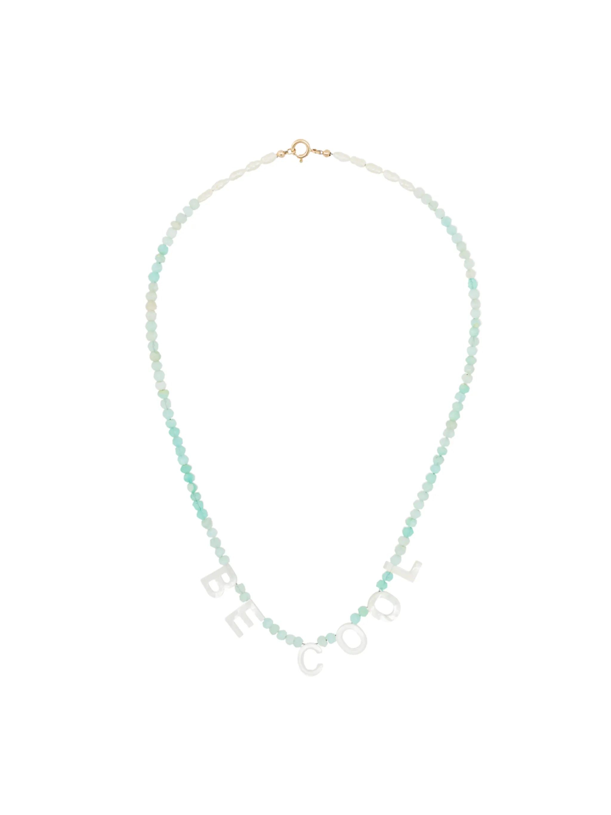 'Be Cool' beaded necklace
