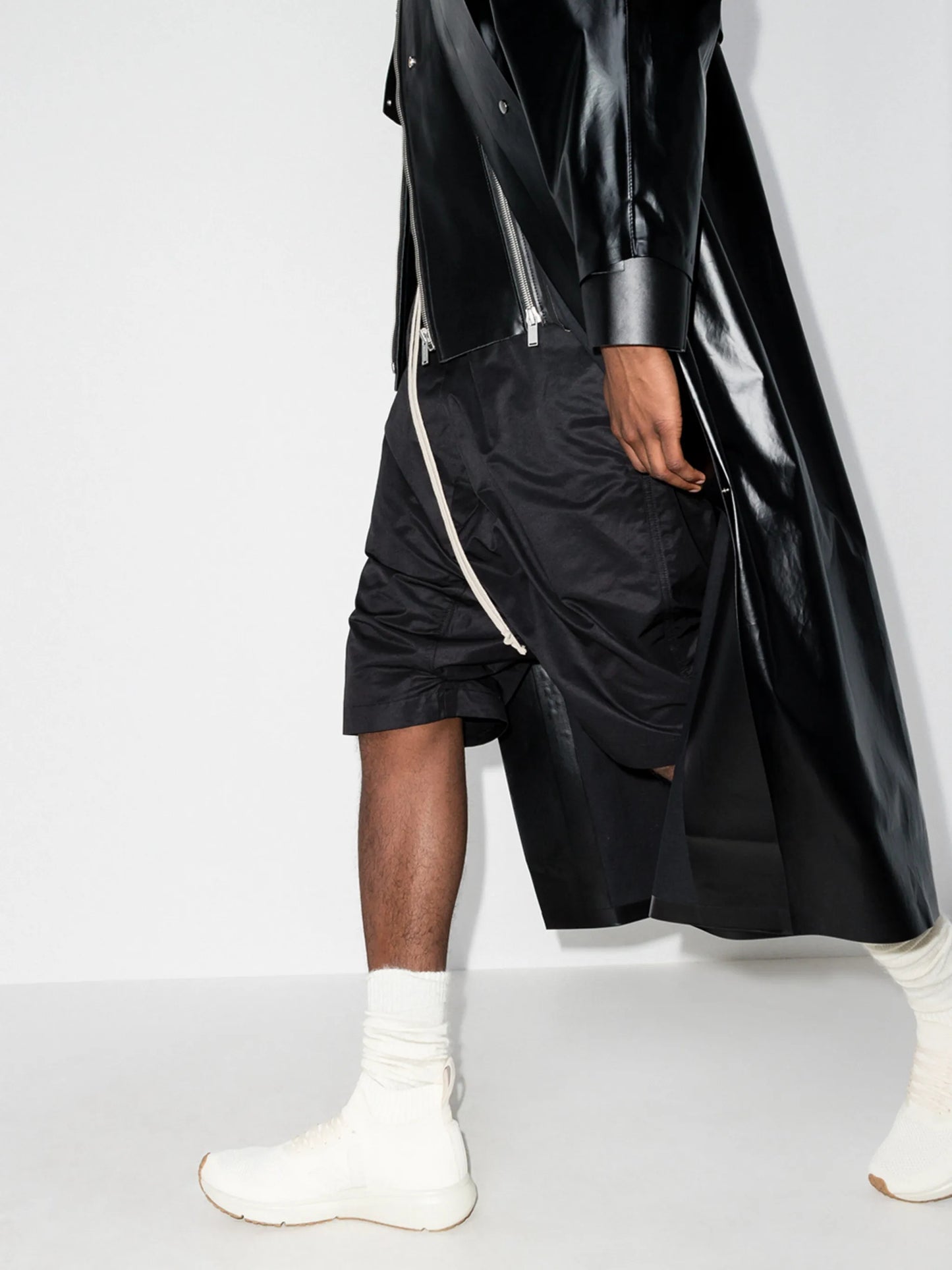 sock-style high-top sneakers