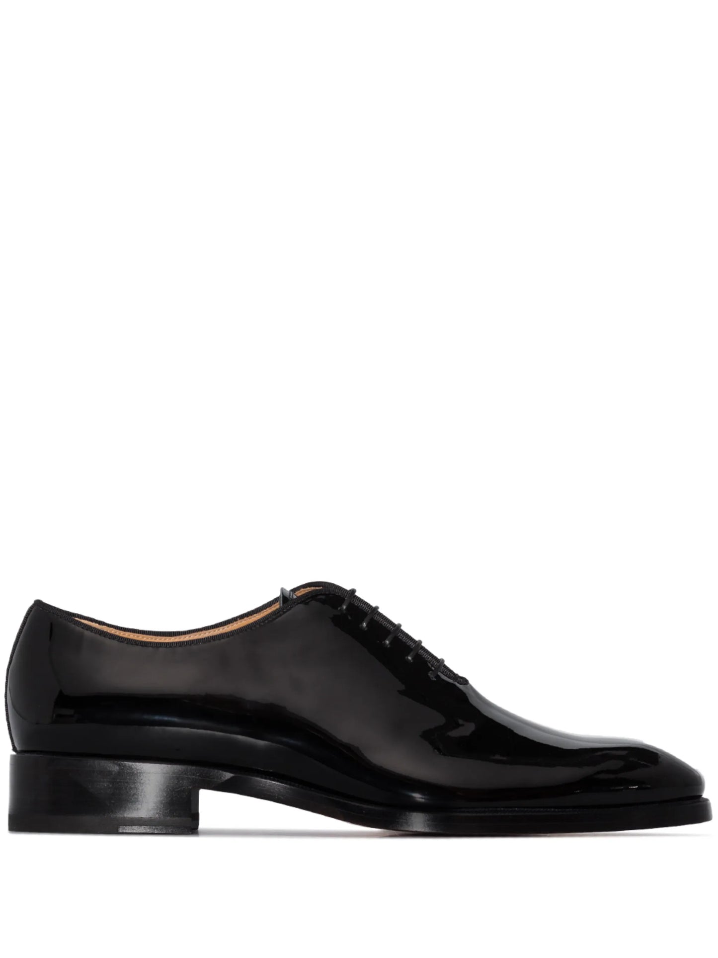 high-shine leather Oxford shoes