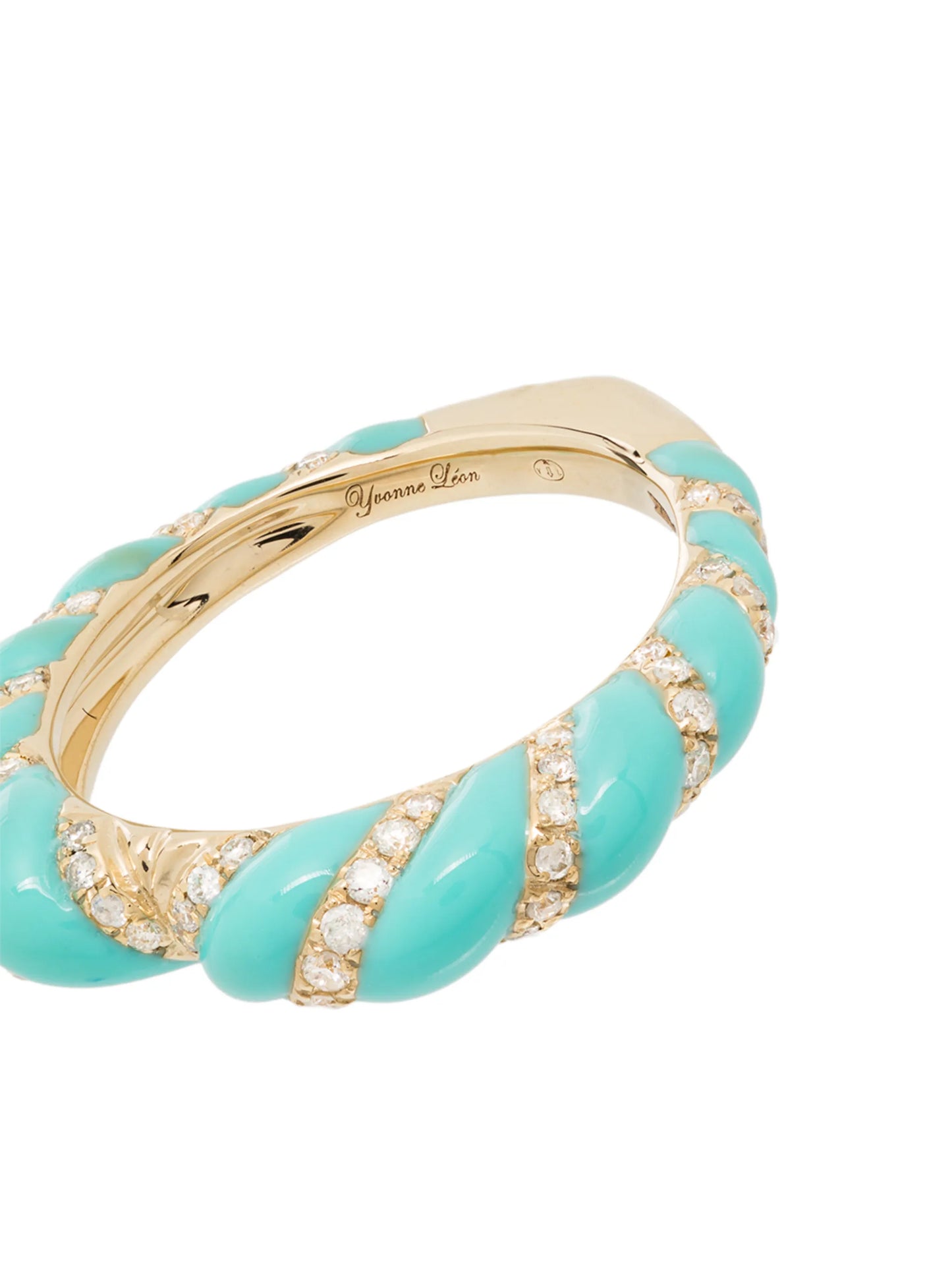 9kt yellow gold and diamond ring