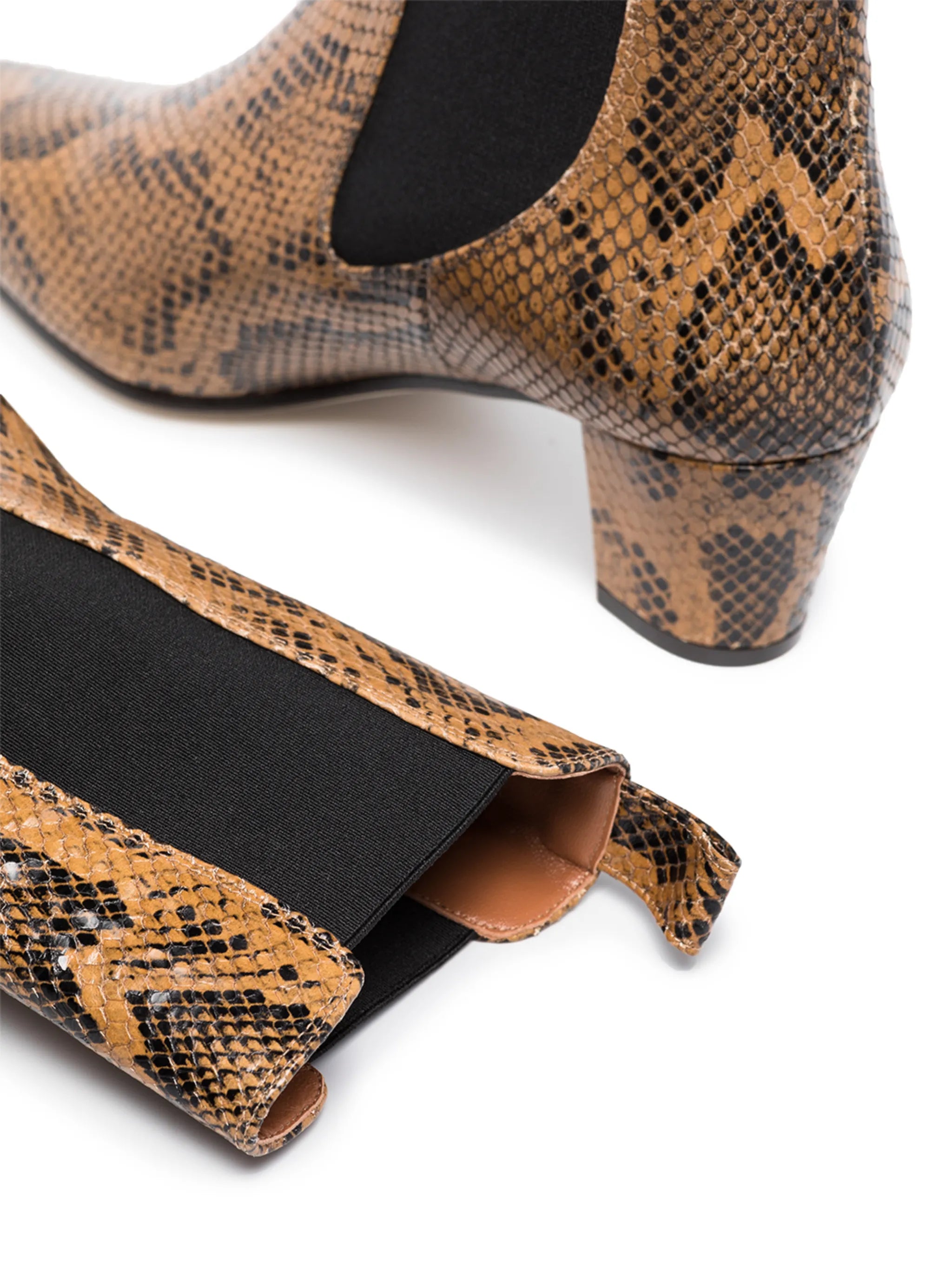 python-print 50mm ankle boots