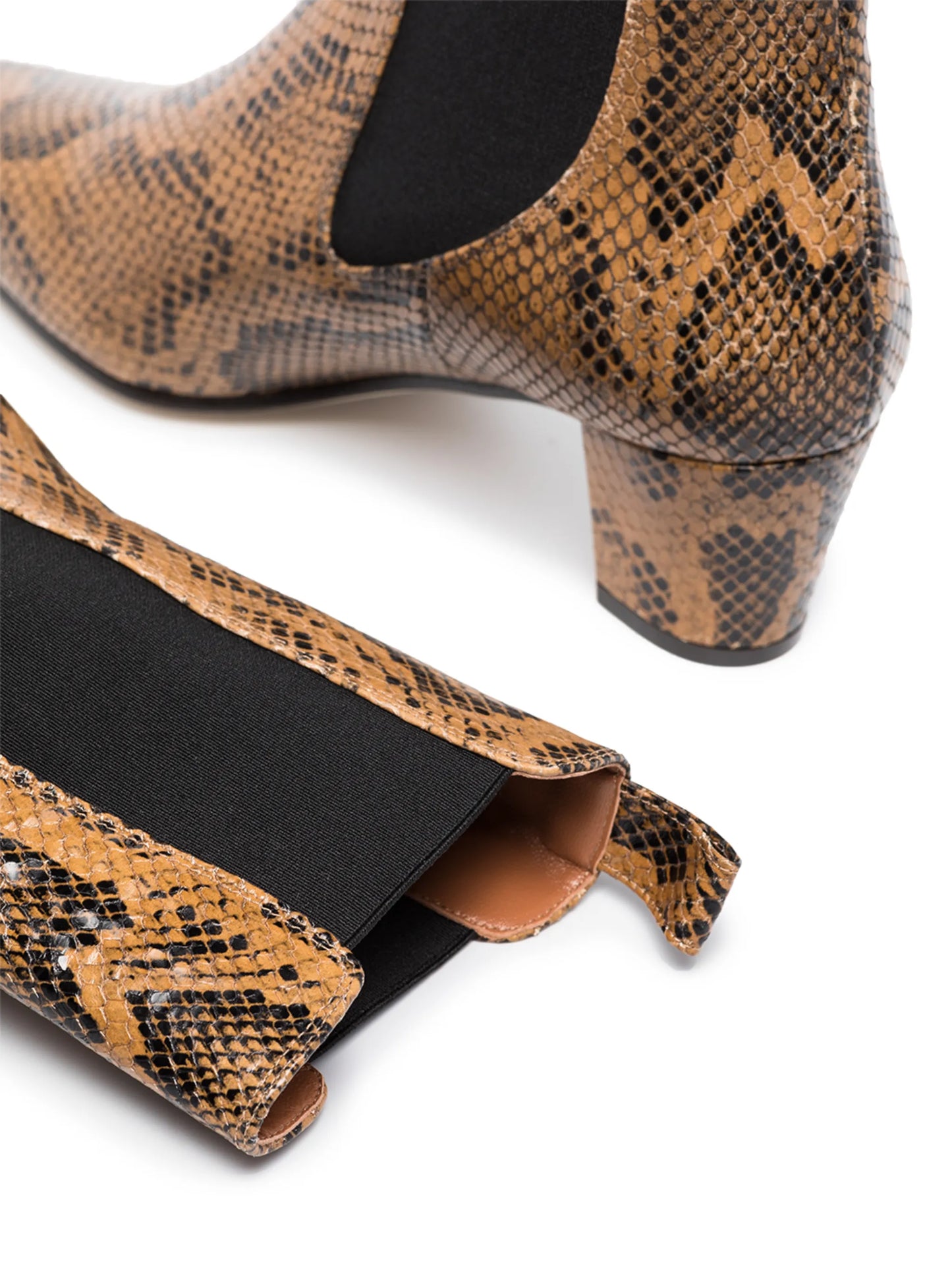 python-print 50mm ankle boots