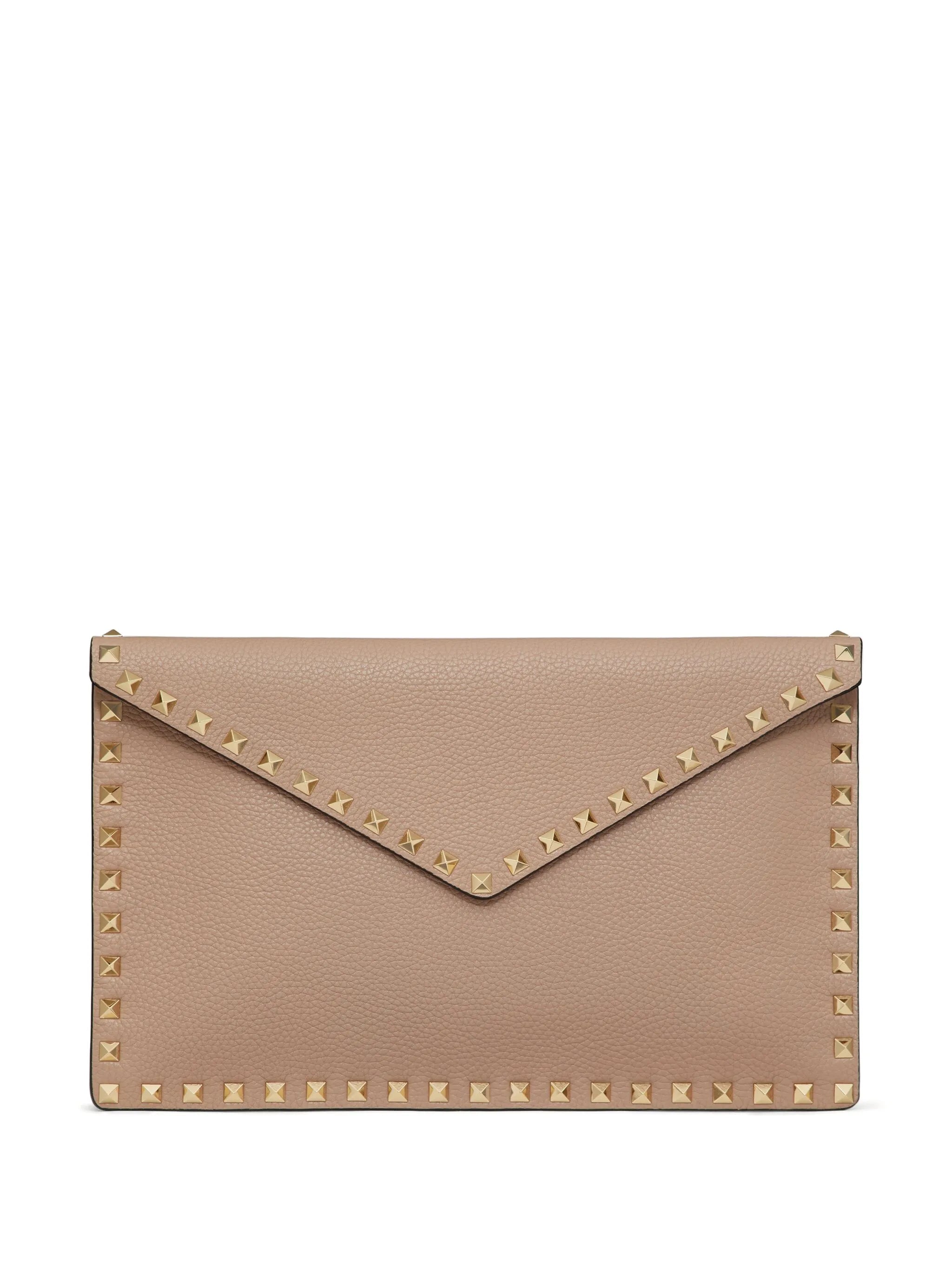 Rockstud envelope clutch bag