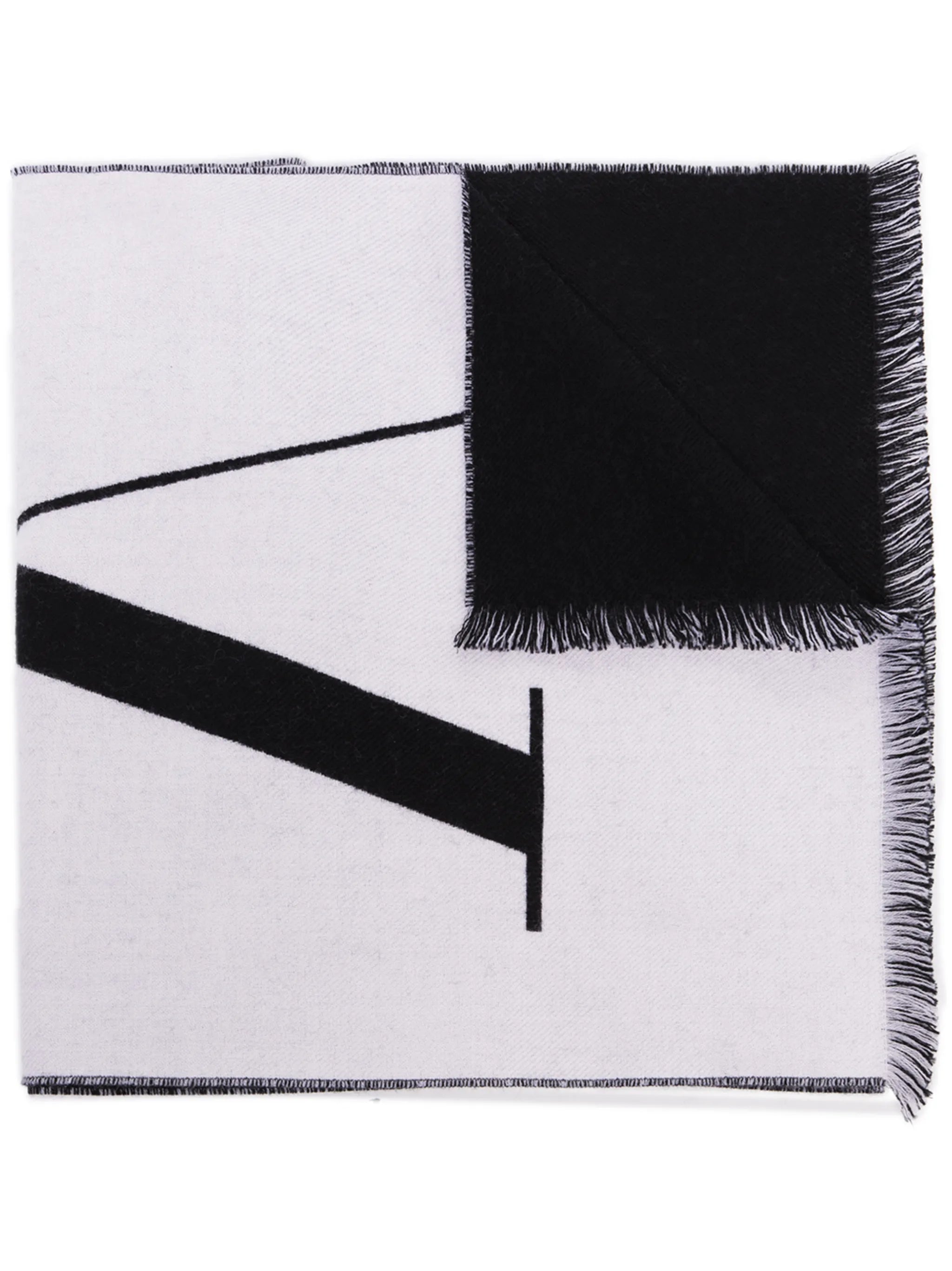 VLTN intarsia-knit scarf