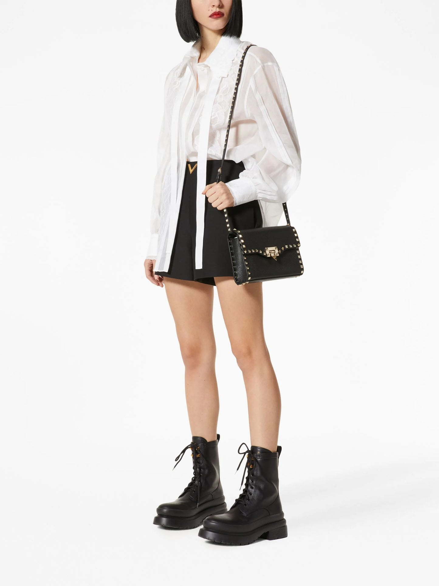small Rockstud cross body bag