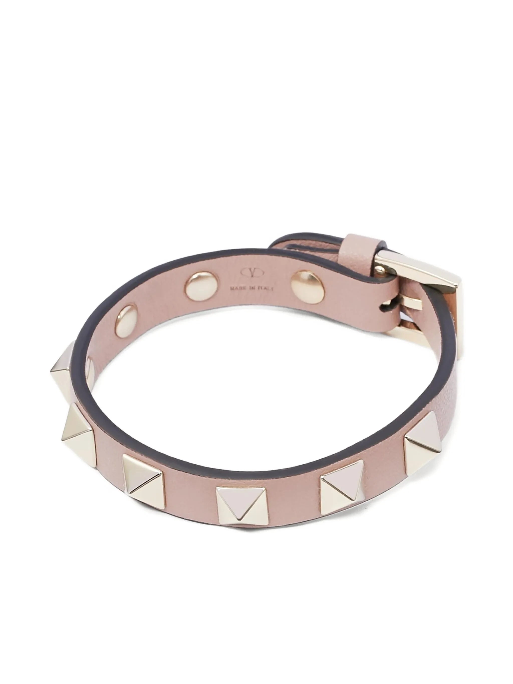 Rockstud leather bracelet