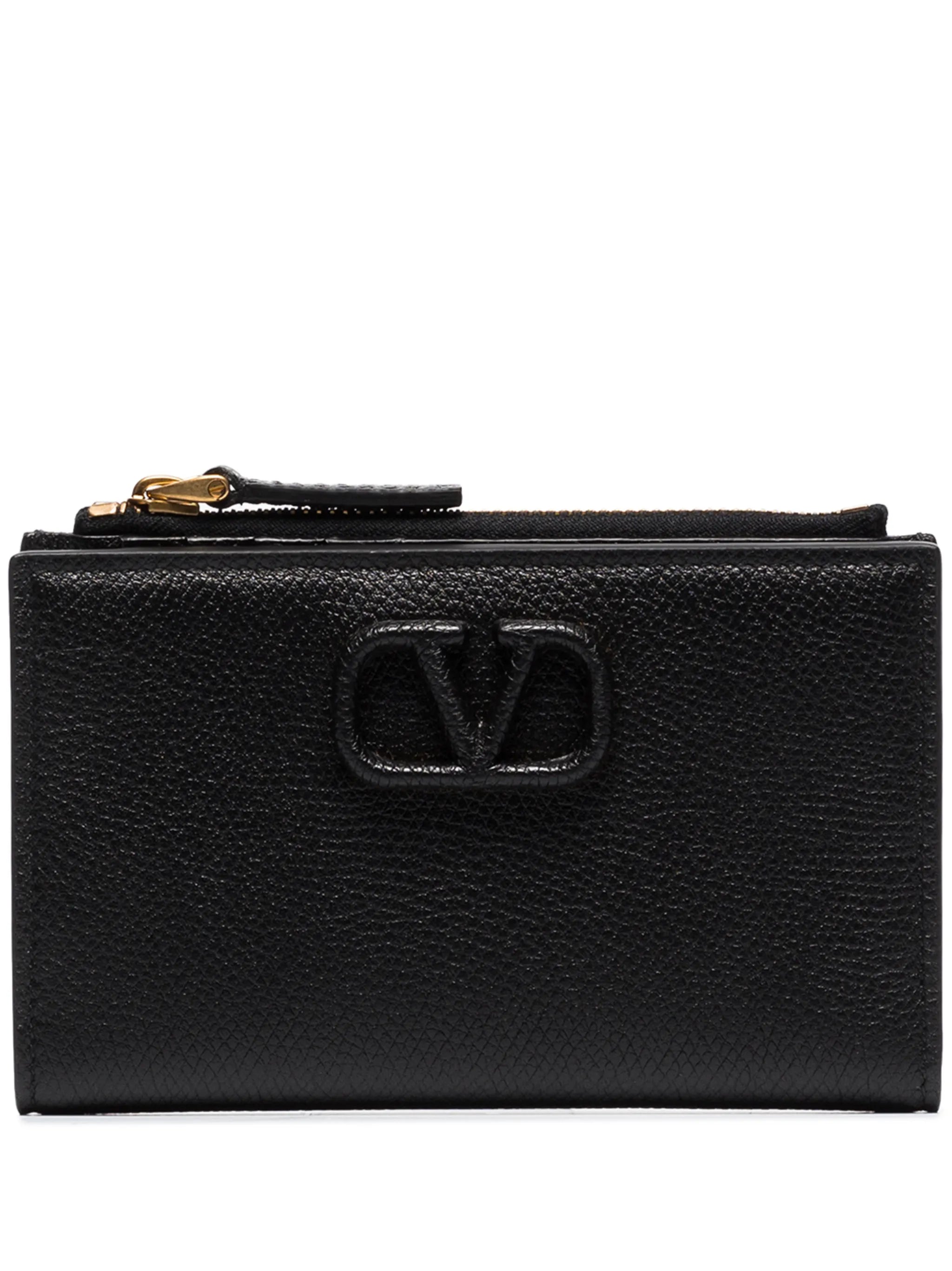 VLogo Signature zipped card holder