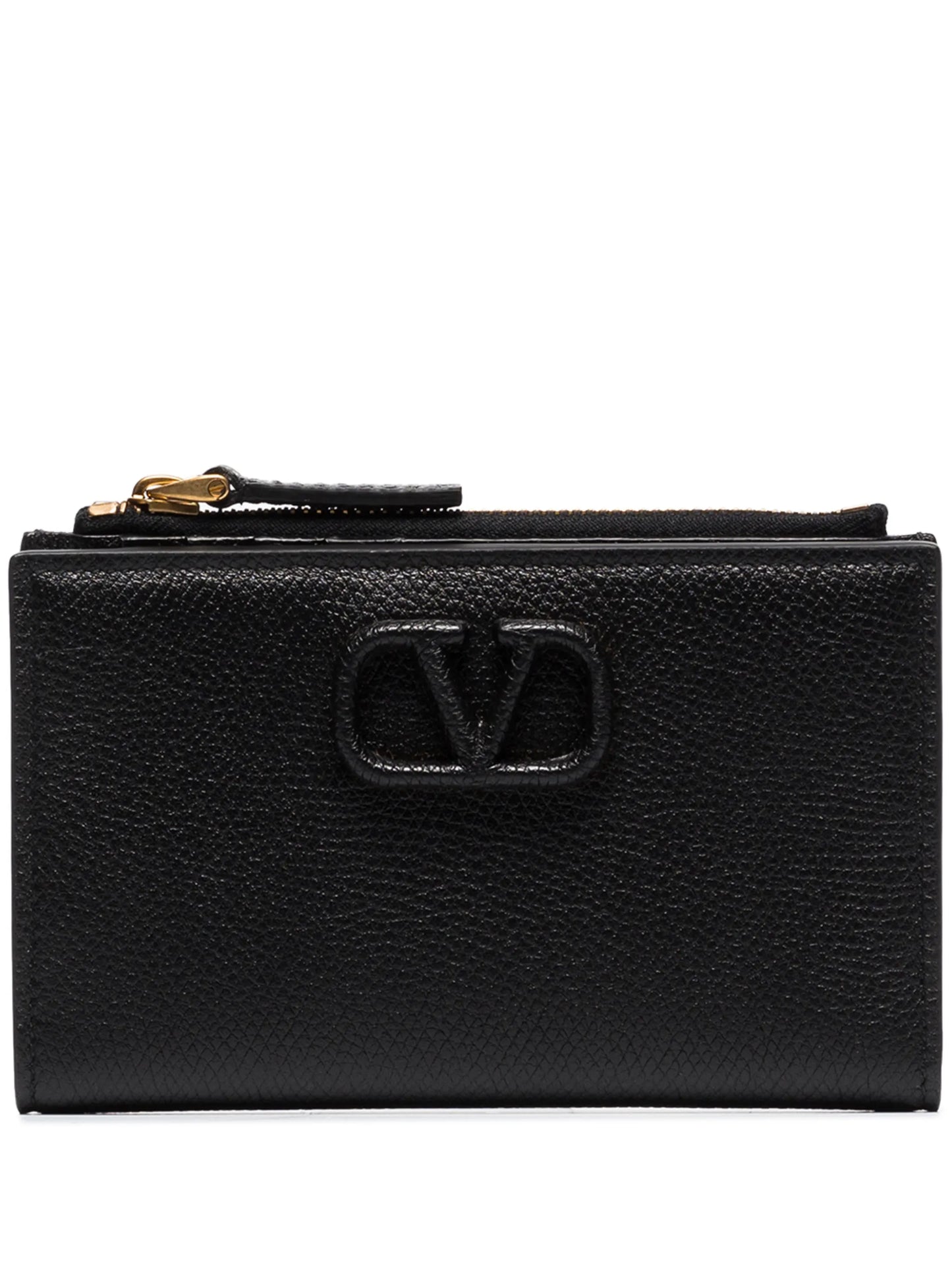 VLogo Signature zipped card holder
