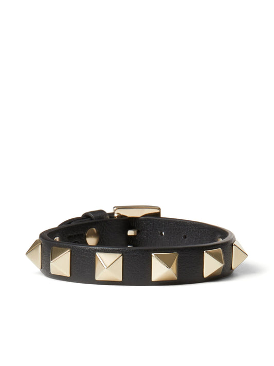 Rockstud leather bracelet