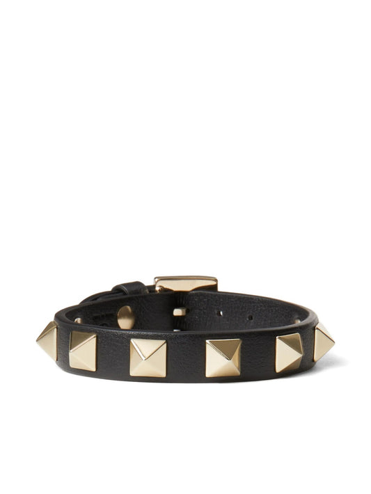 Rockstud leather bracelet