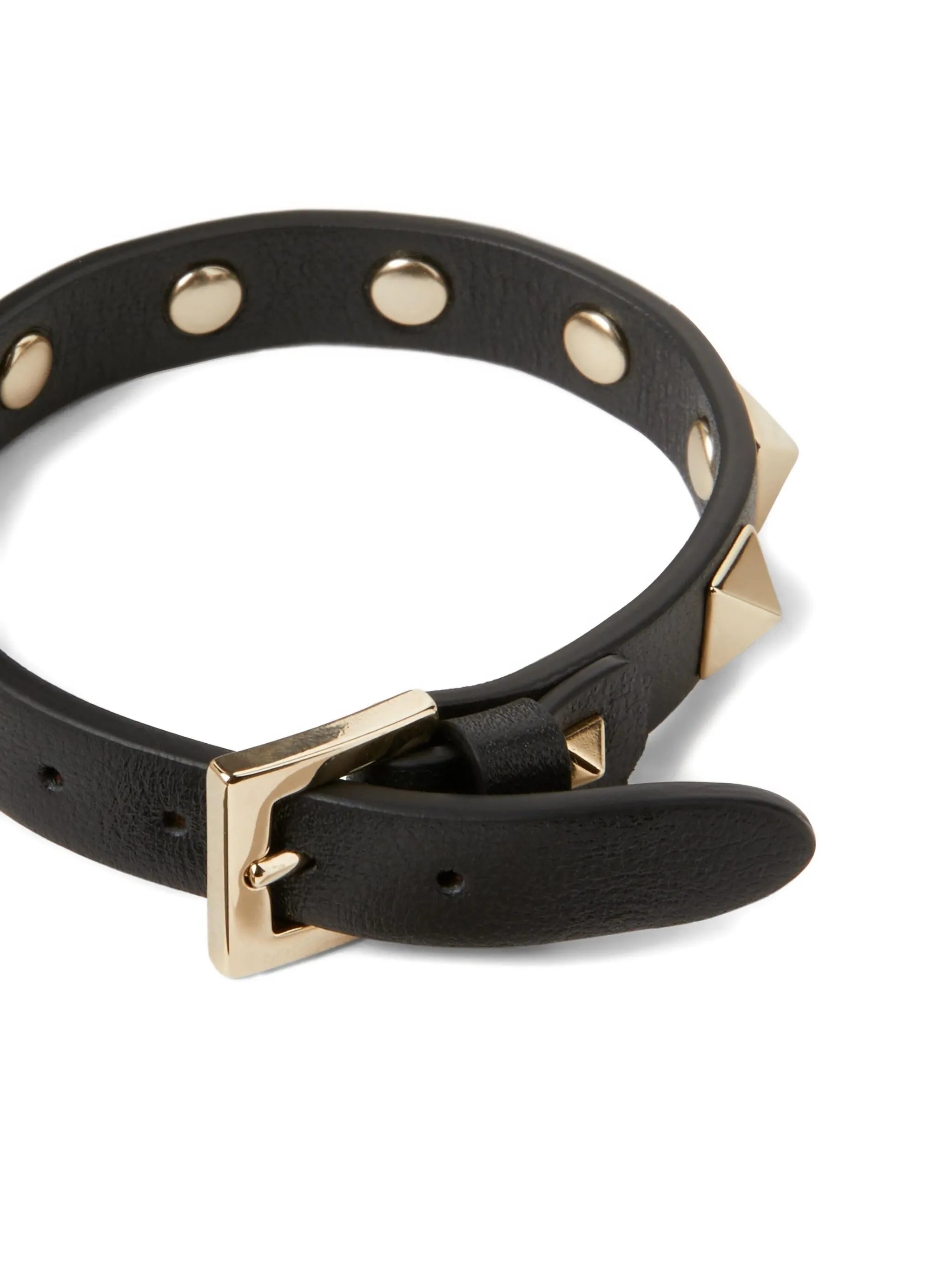 Rockstud leather bracelet