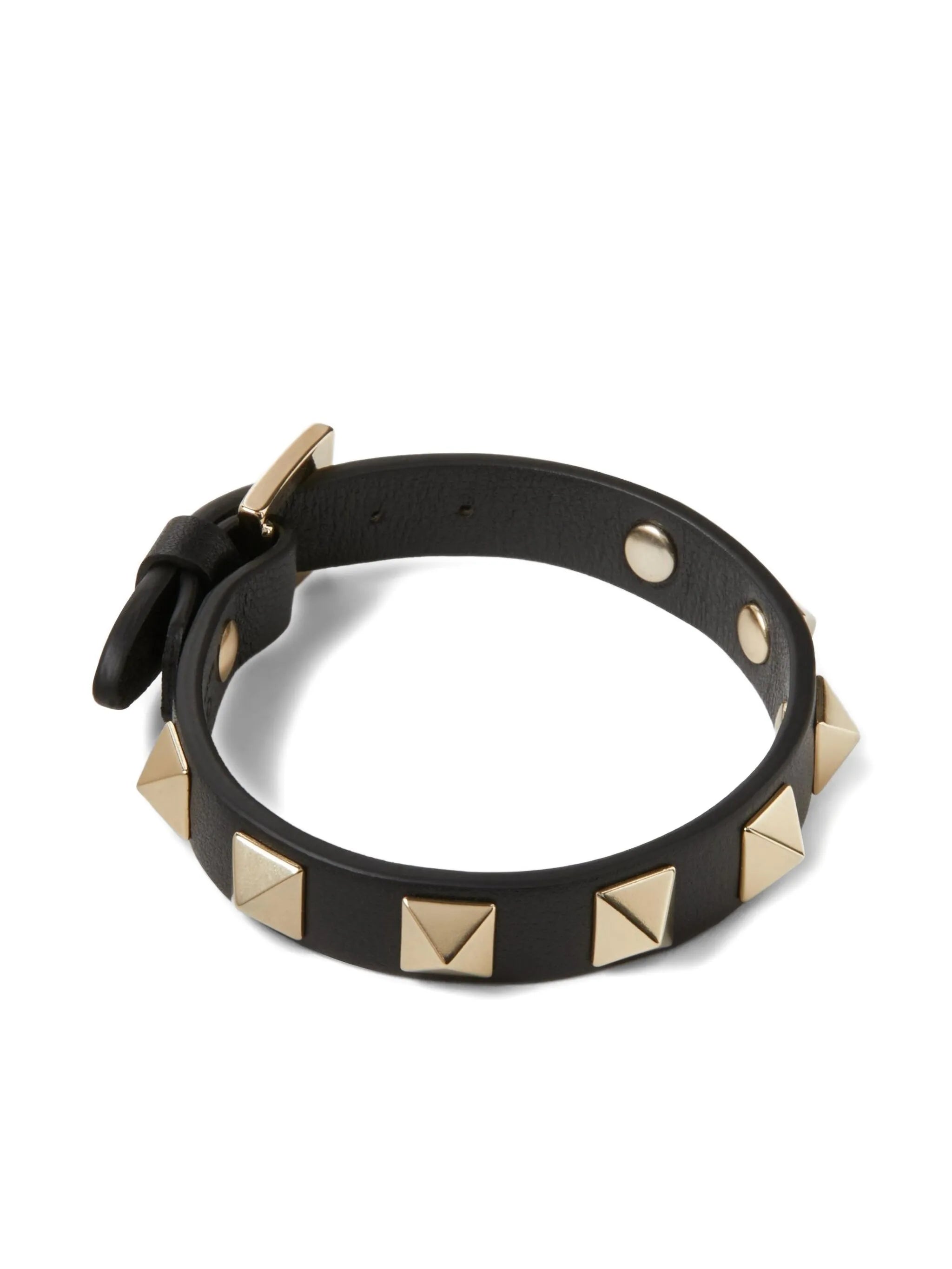 Rockstud leather bracelet